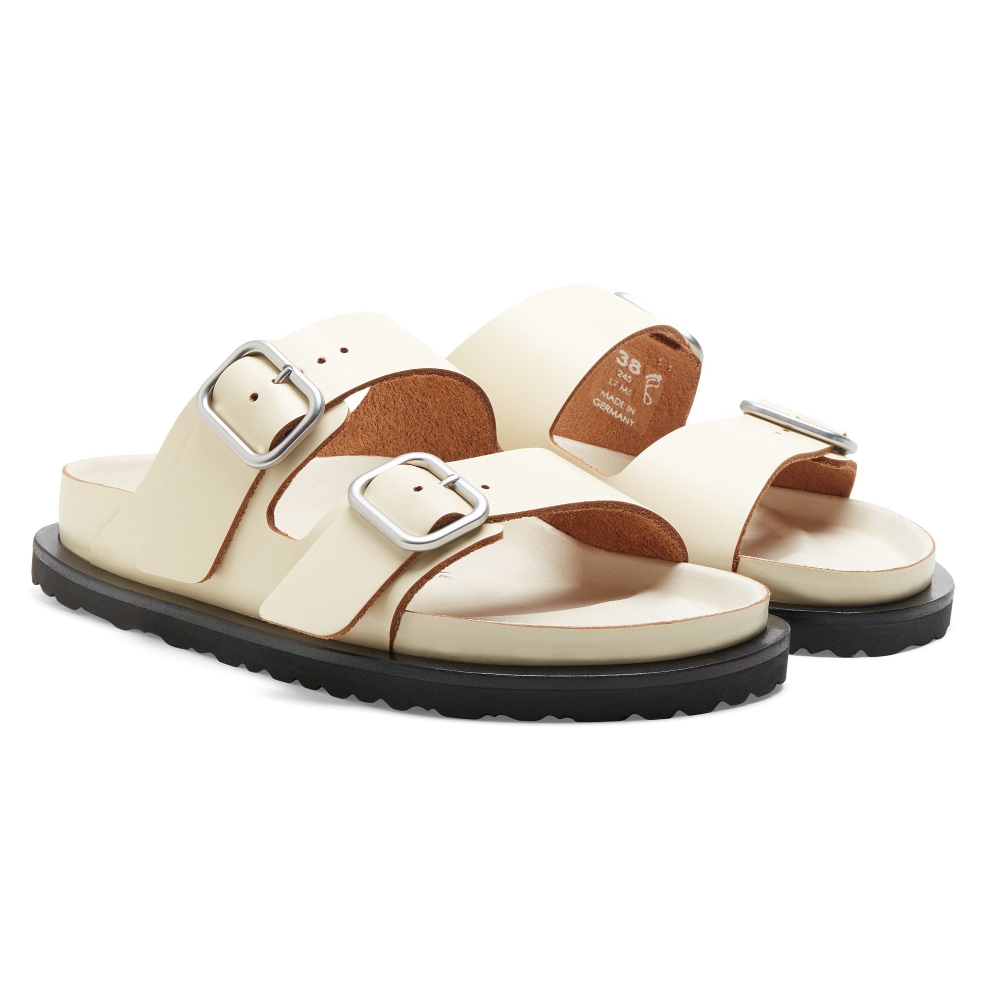 Arizona Sander Natural Leather Cream BIRKENSTOCK