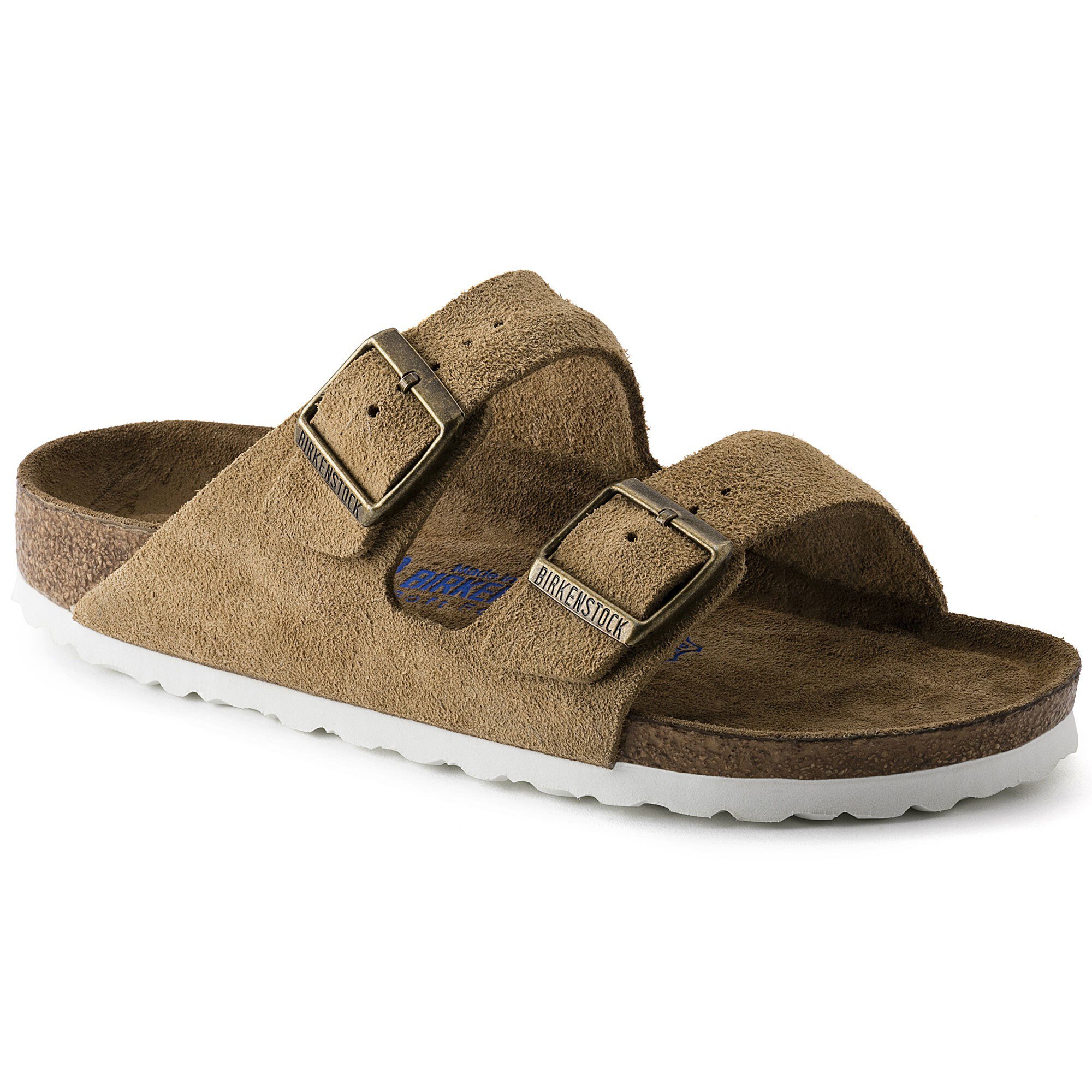 Arizona Soft Suede Leather Sand | BIRKENSTOCK