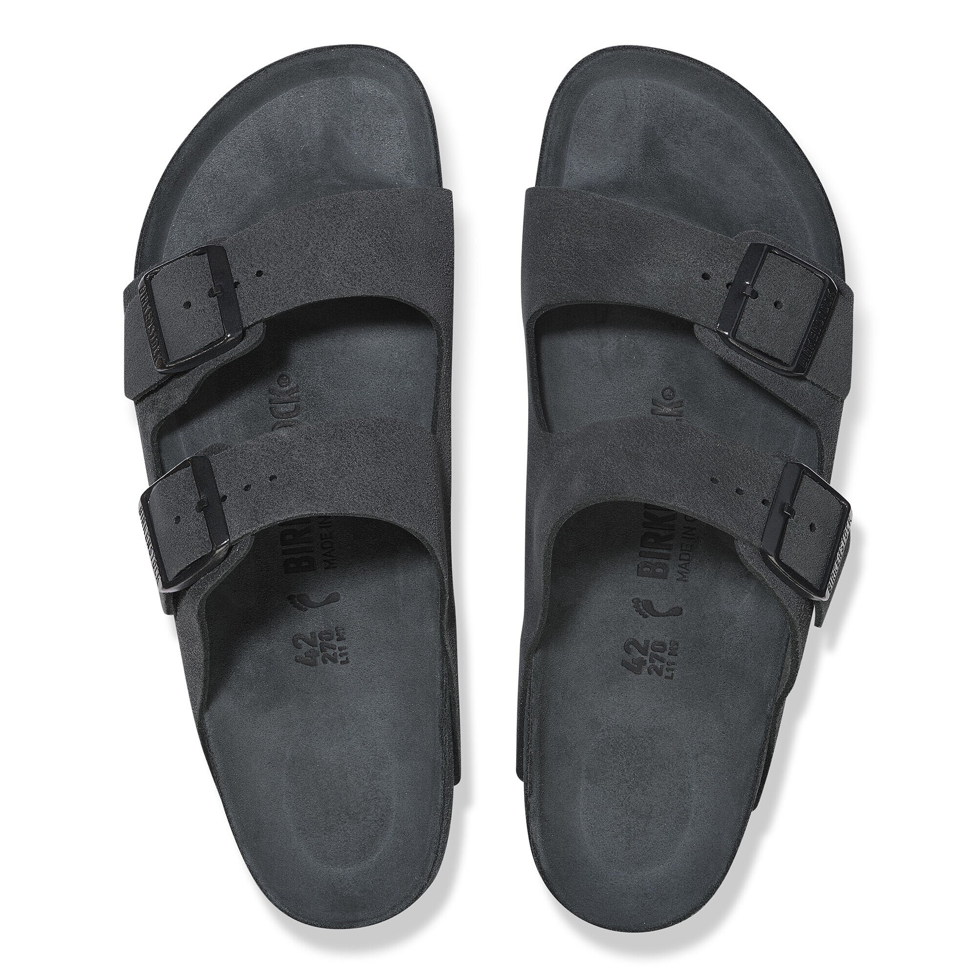 Arizona Suede Leather Charcoal | BIRKENSTOCK