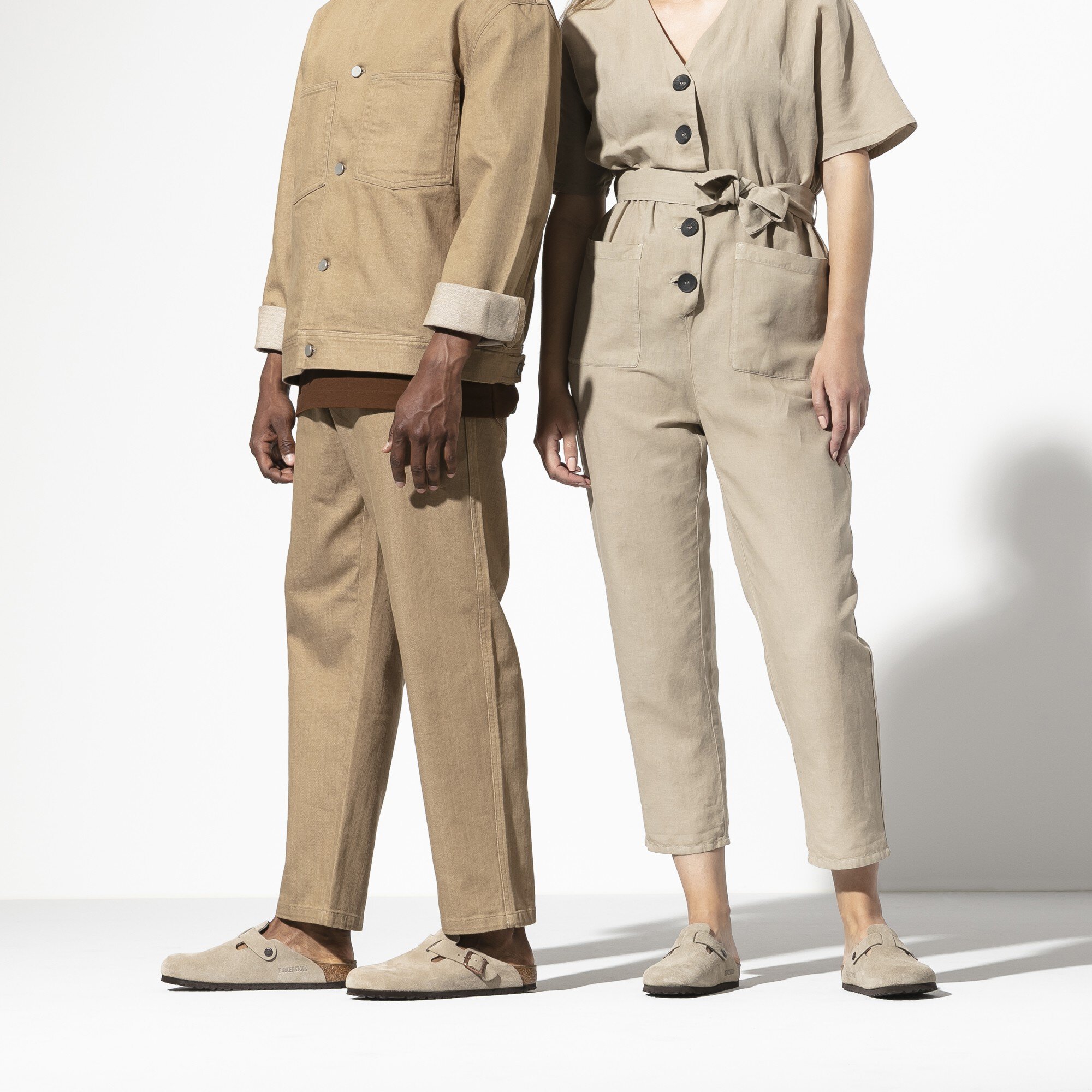 Boston Suede Leather Taupe | BIRKENSTOCK