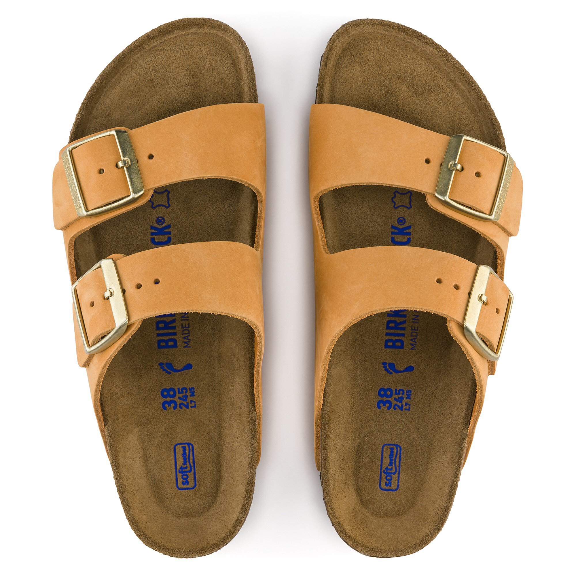 Birkenstock arizona orange nubuck Clearance