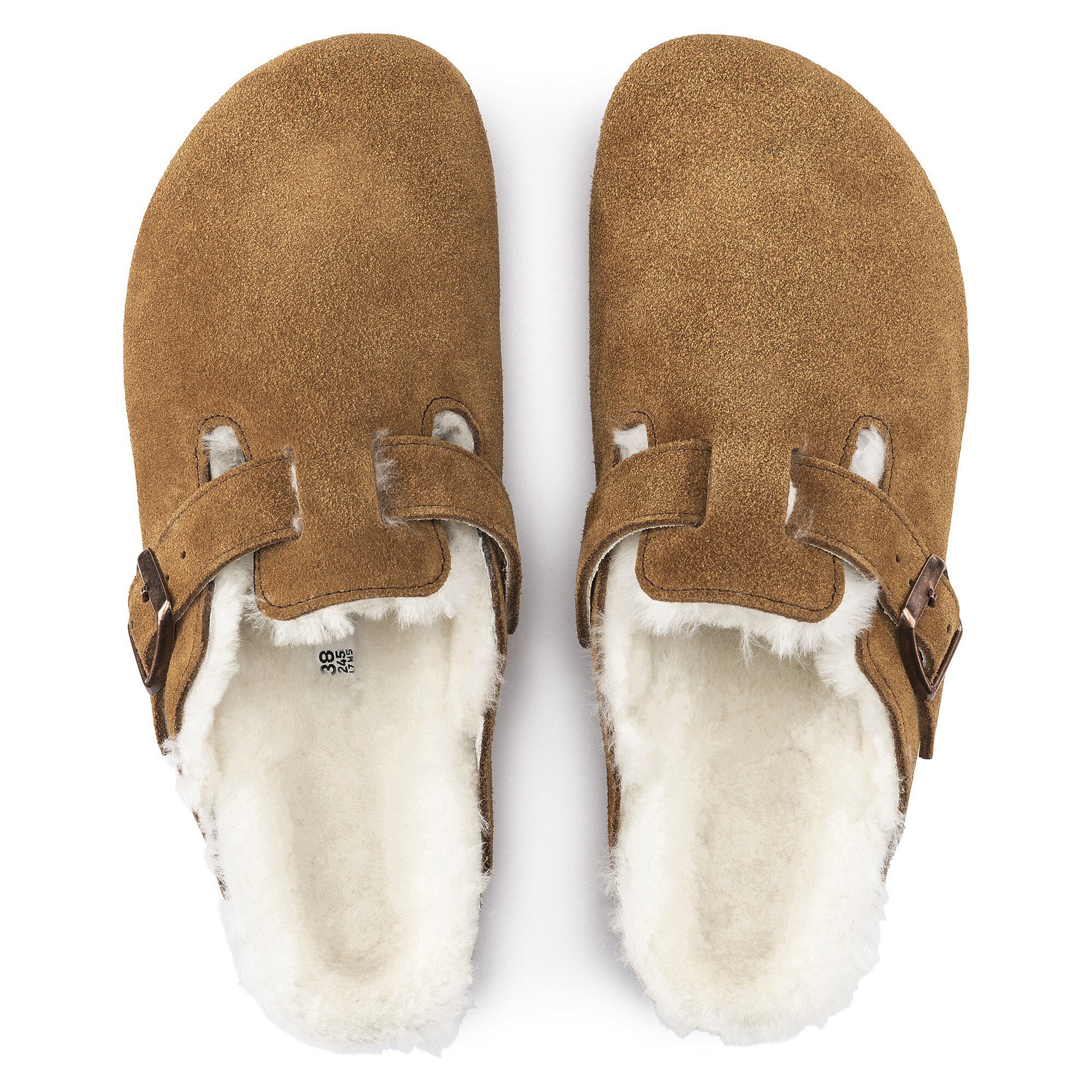 Boston Shearling Suede Leather Mink | BIRKENSTOCK