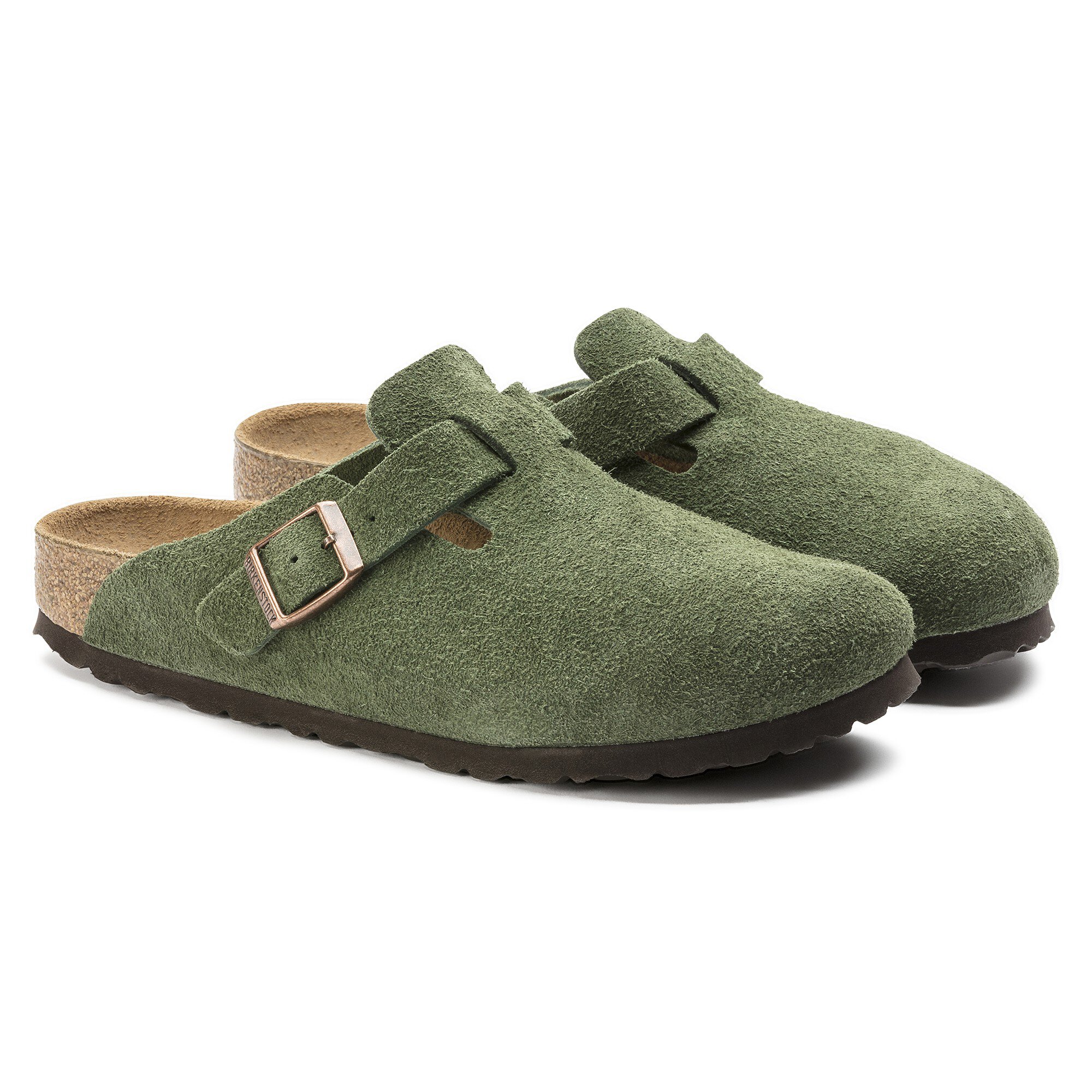 boston suede birkenstock clog