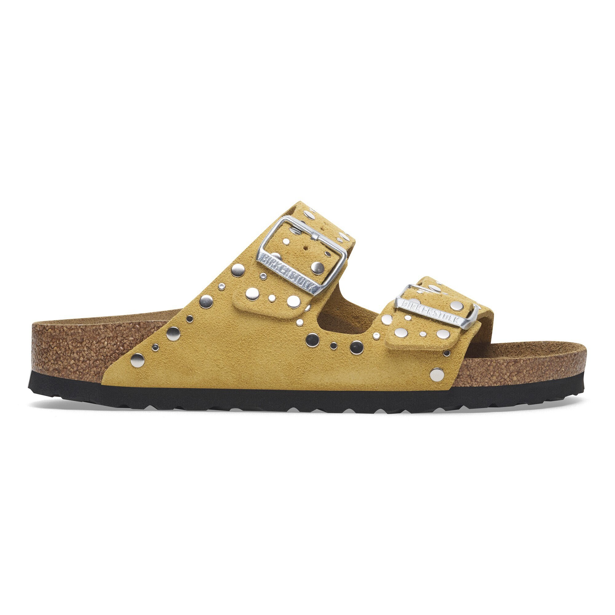 Arizona Rivets Suede Leather Ochre | BIRKENSTOCK