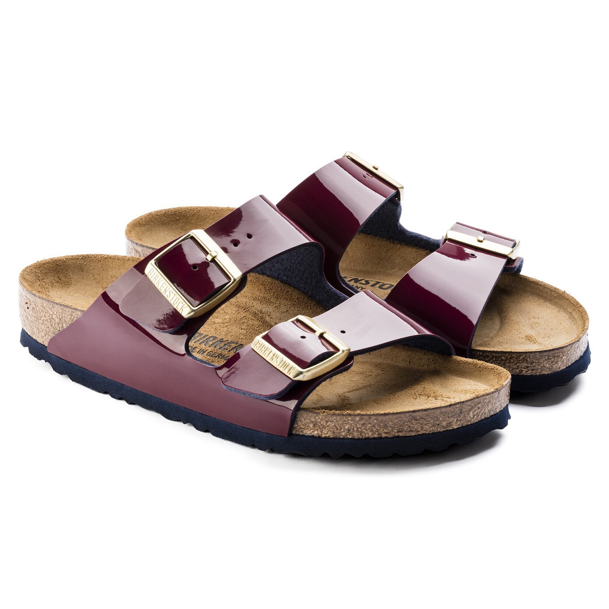 birkenstock arizona blue patent