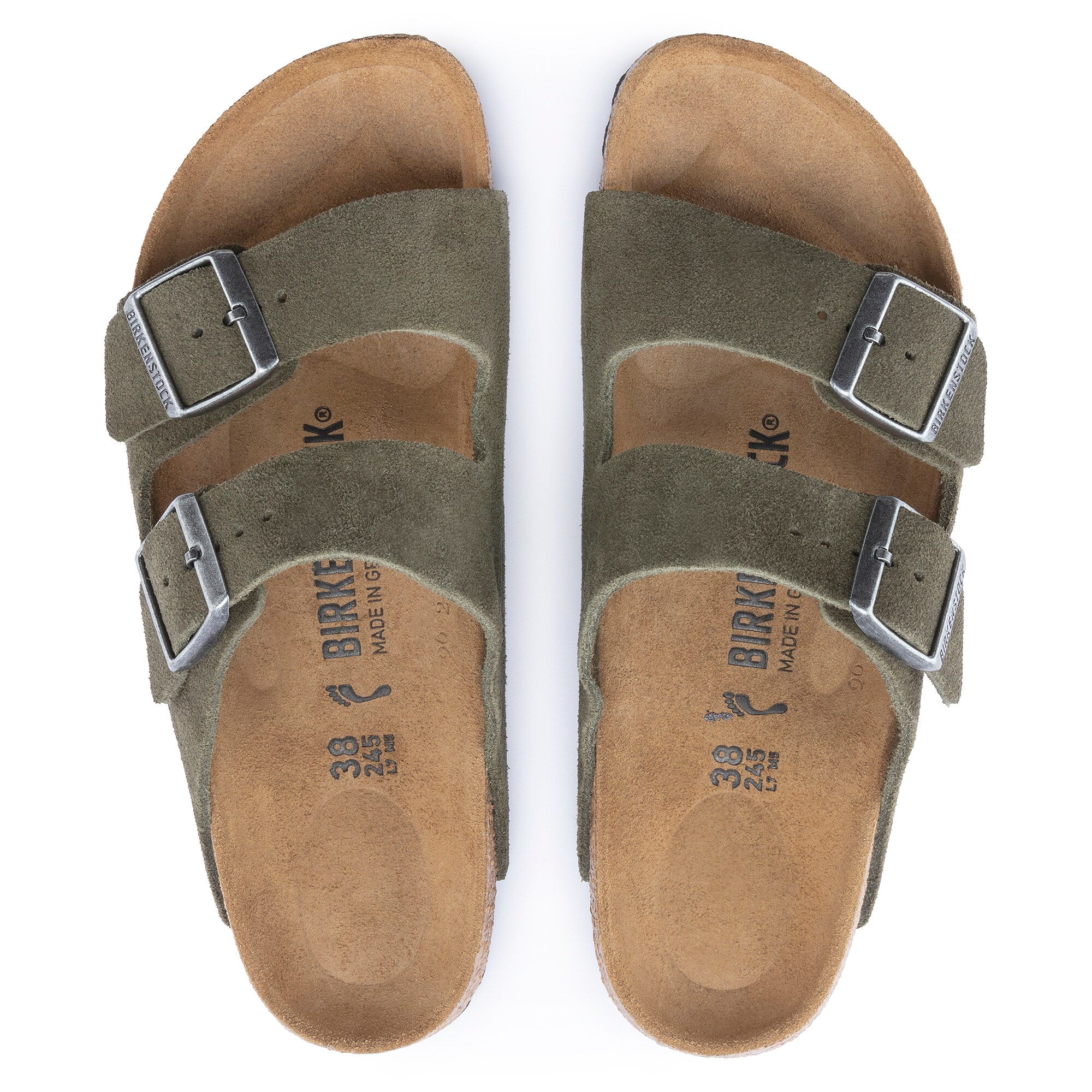 Birkenstock Arizona Shimmer Suede Sandal - 20738307