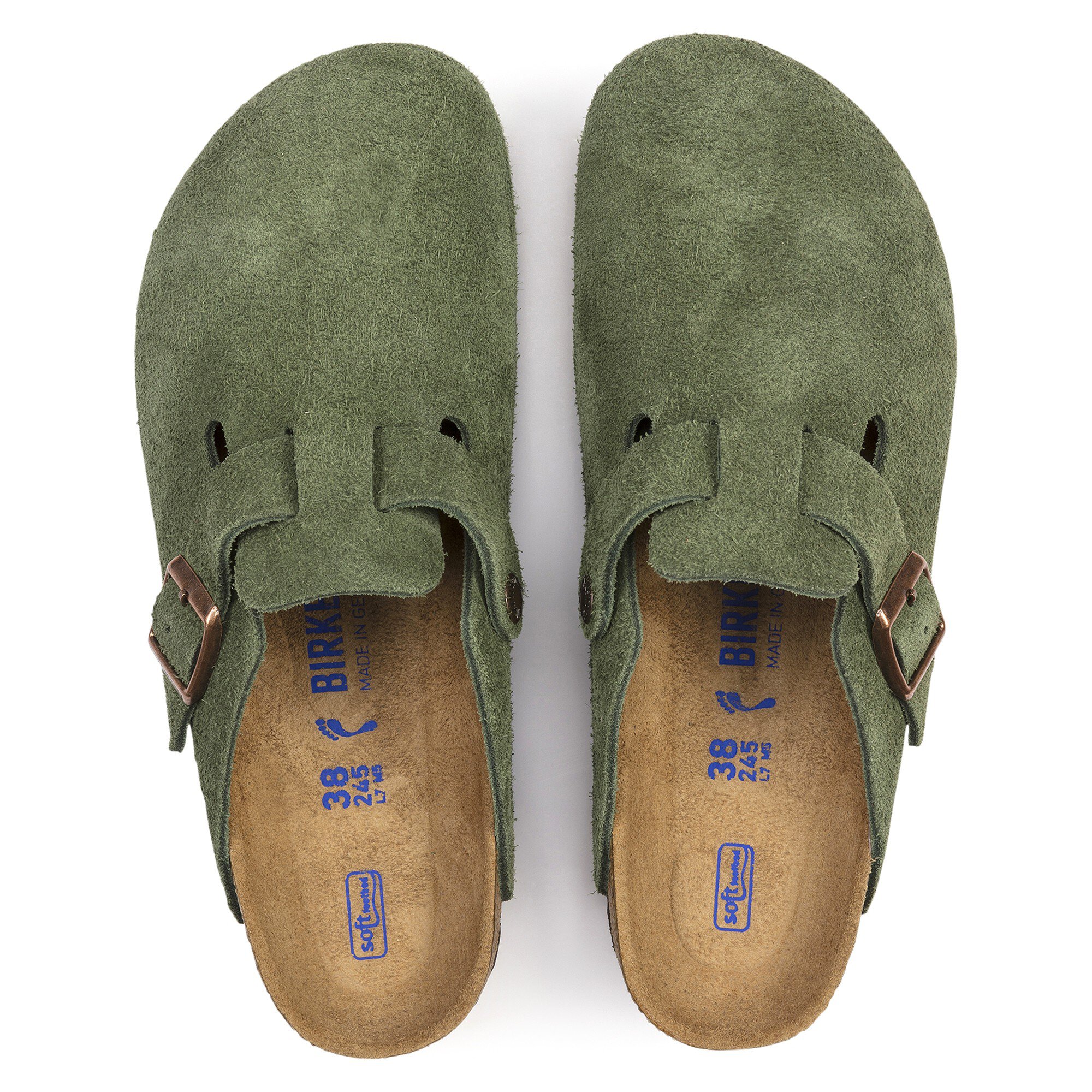 birkenstock green clogs
