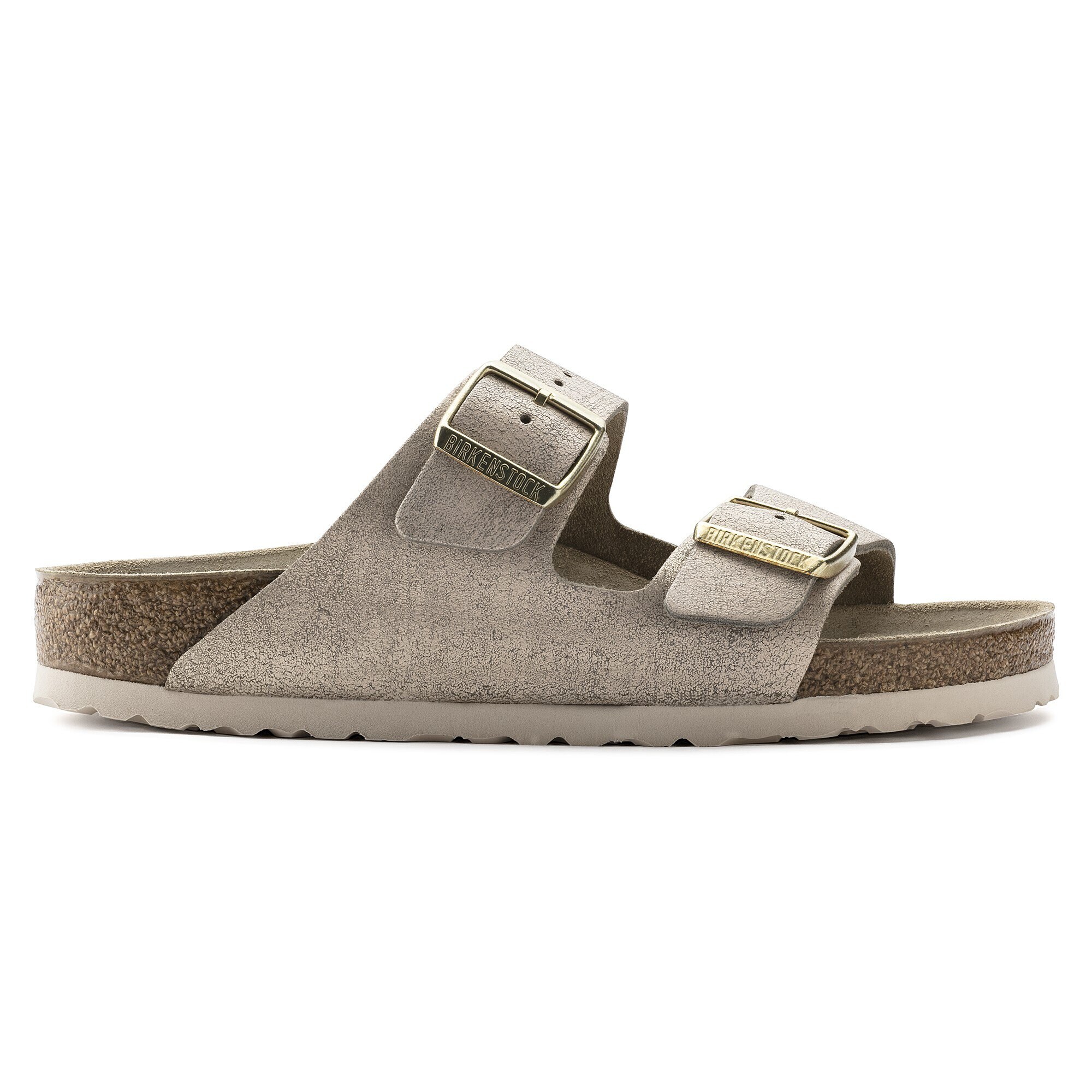washed metallic birkenstock