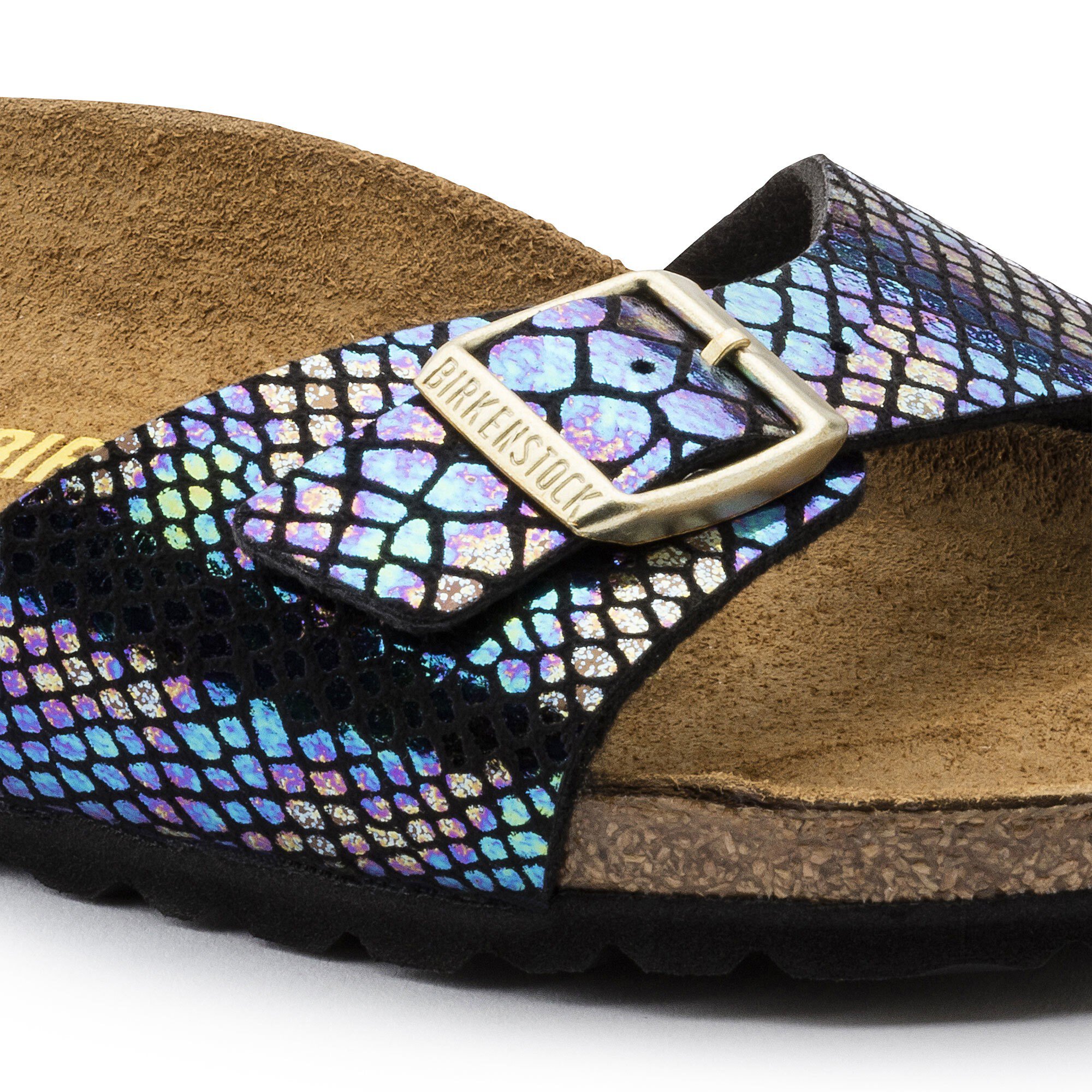 Madrid Birko-Flor Shiny Snake Black Multicolor | BIRKENSTOCK