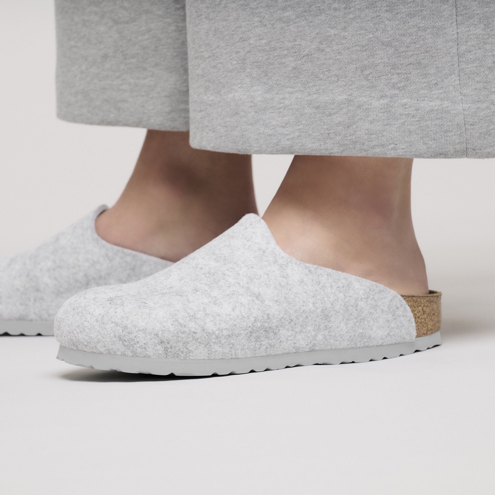BIRKENSTOCK AMSTERDAM グレー　39 Amsterdam Wool Felt Light Gray | BIRKENSTOCK