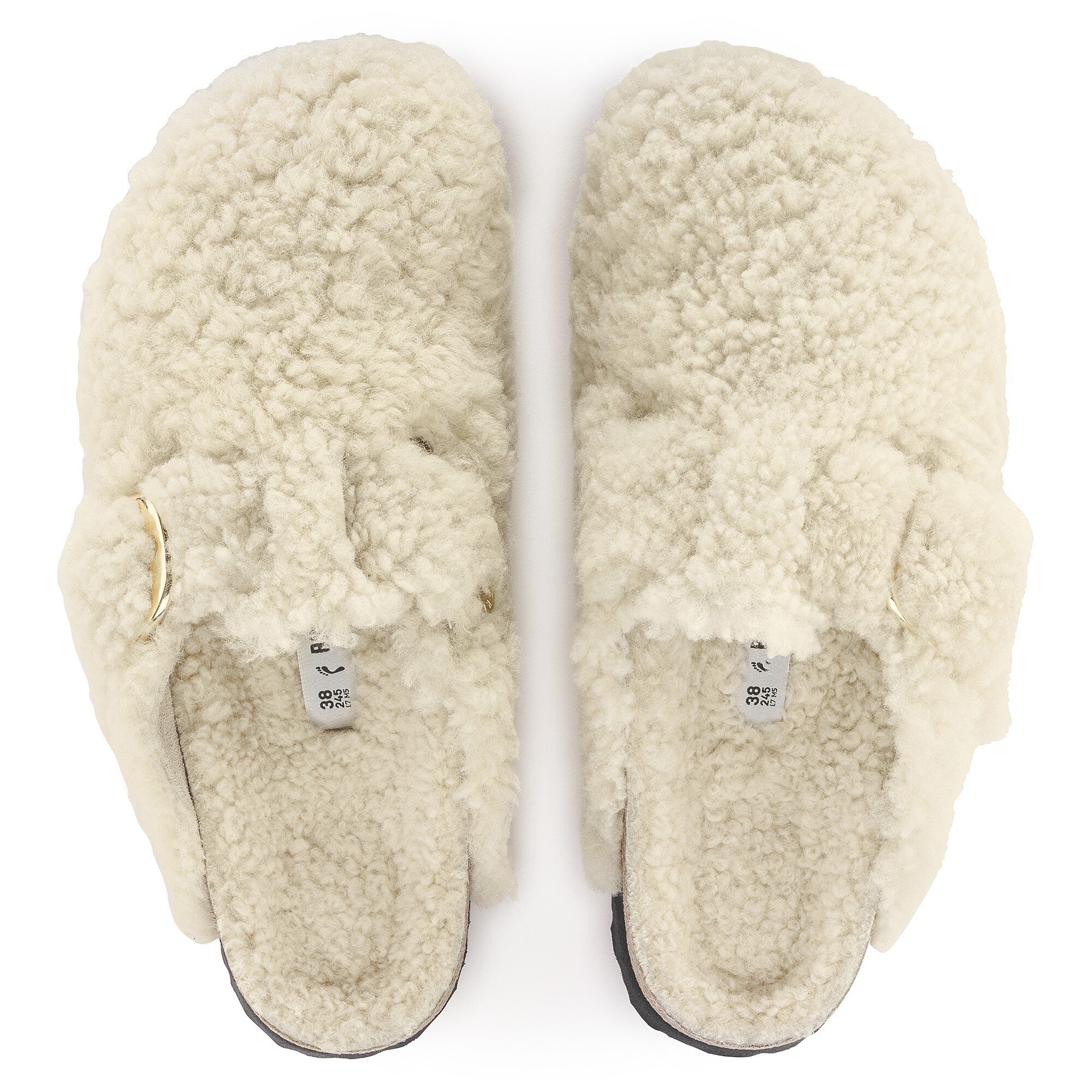 Boston Big Buckle Shearling Eggshell | BIRKENSTOCK