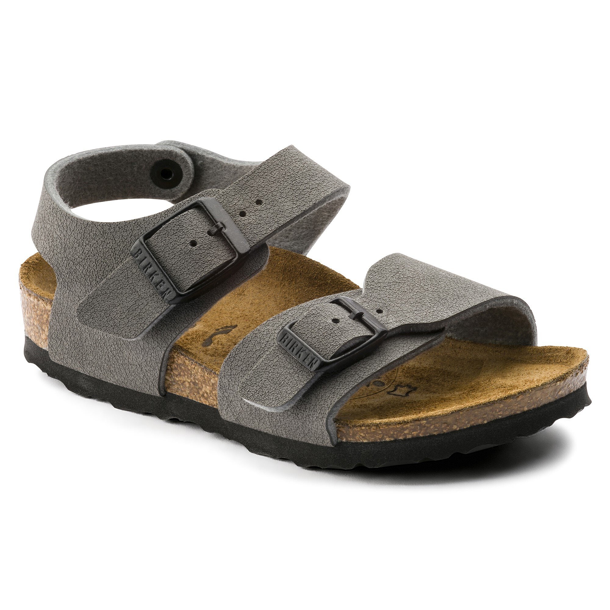gray birkenstocks
