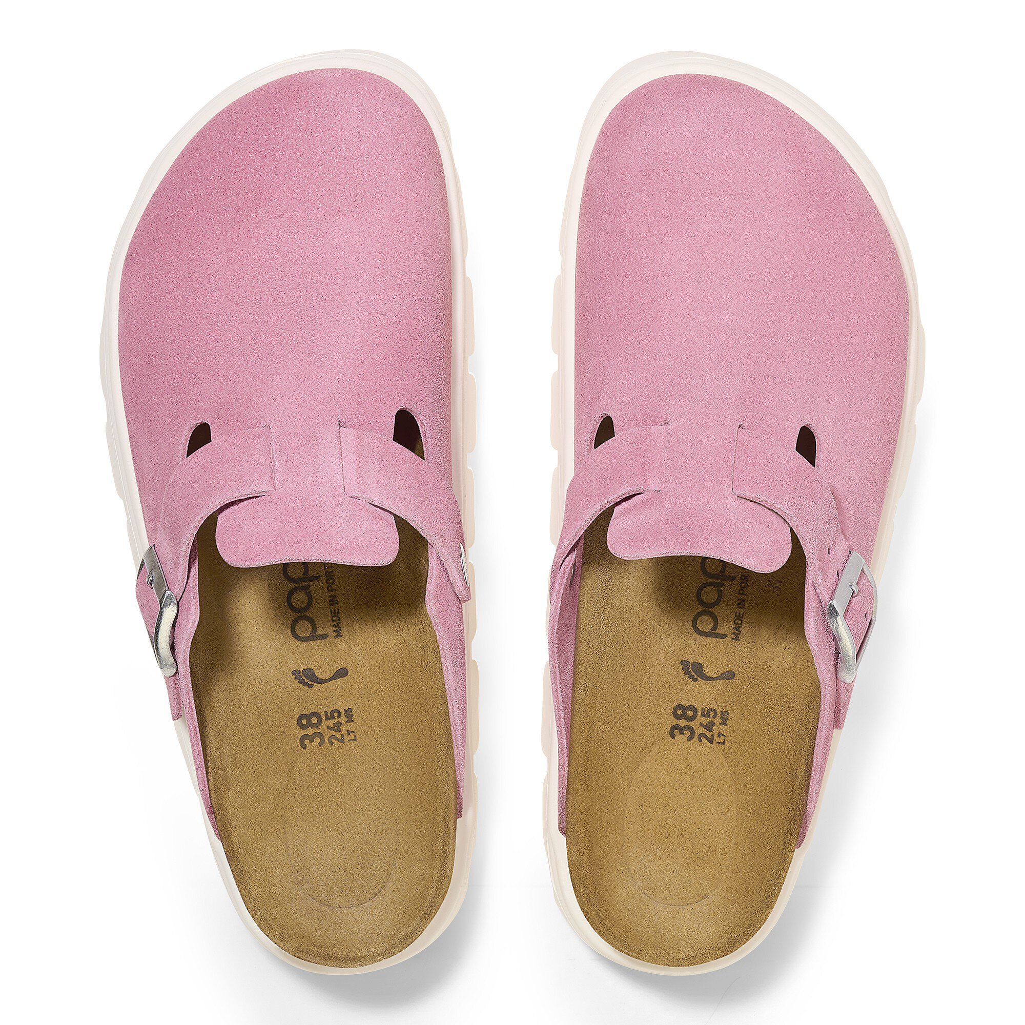 Boston Chunky Suede Leather Candy Pink | BIRKENSTOCK