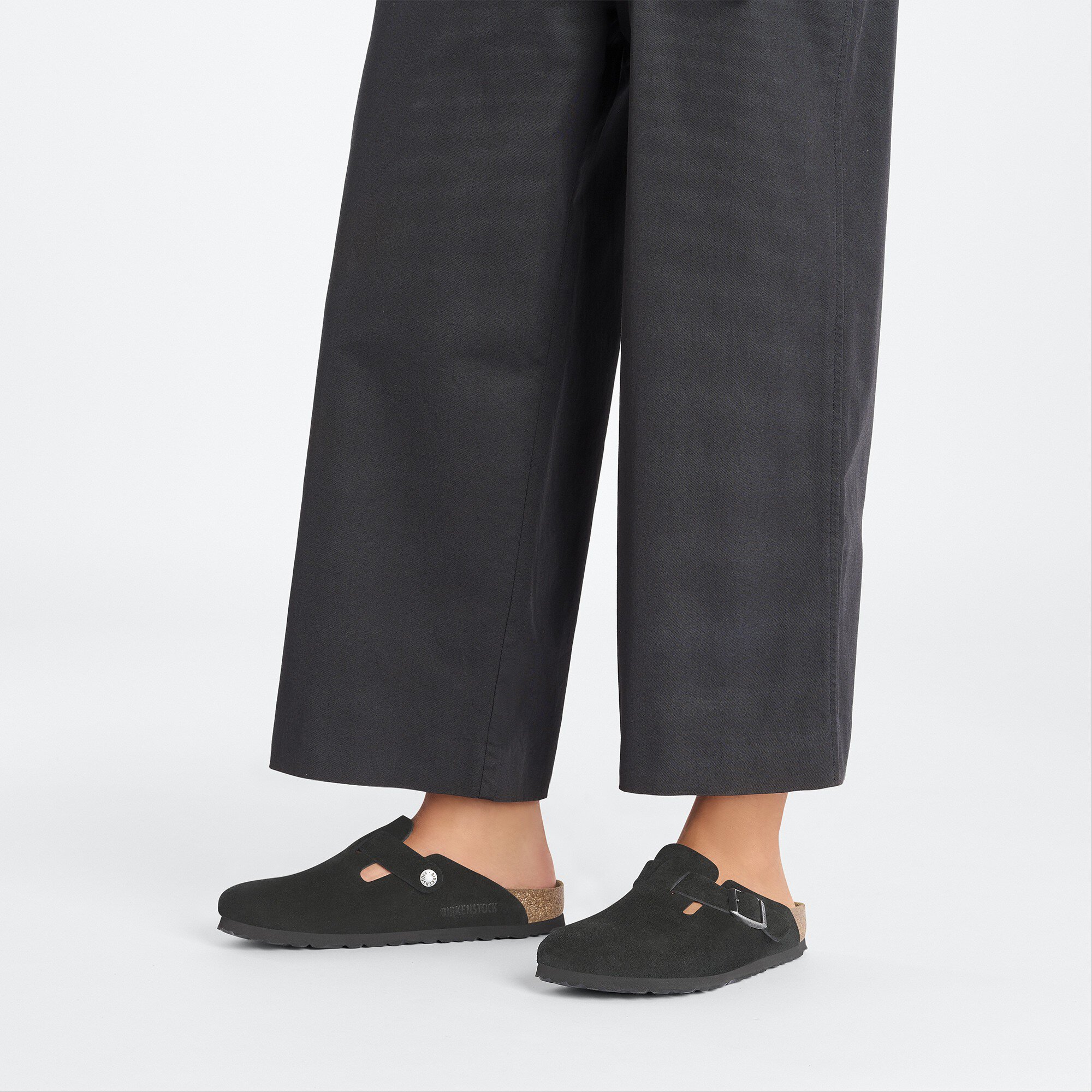 美品】BIRKENSTOCK BOSTON BLACK ボストン 黒