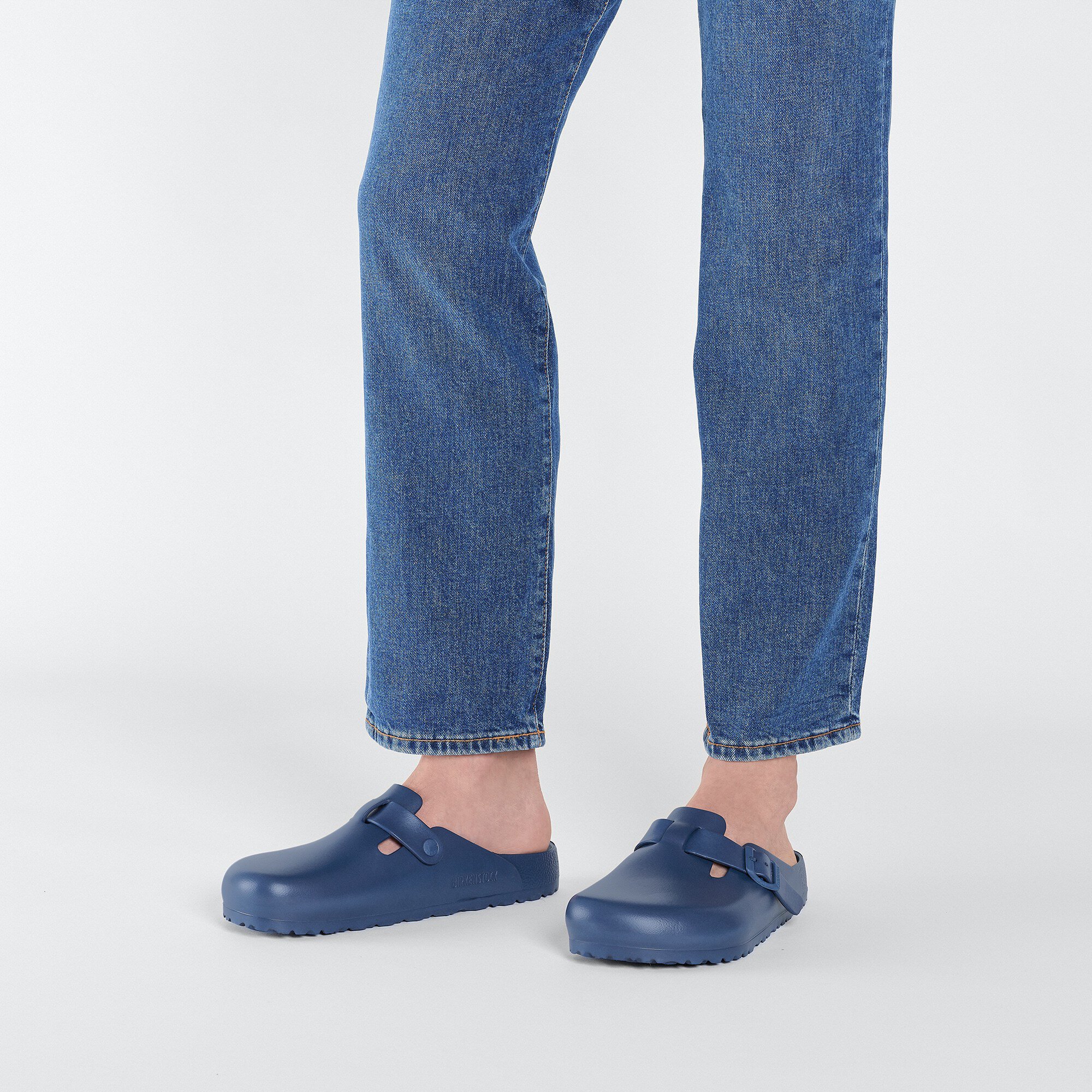 Birkenstock boston navy outlet