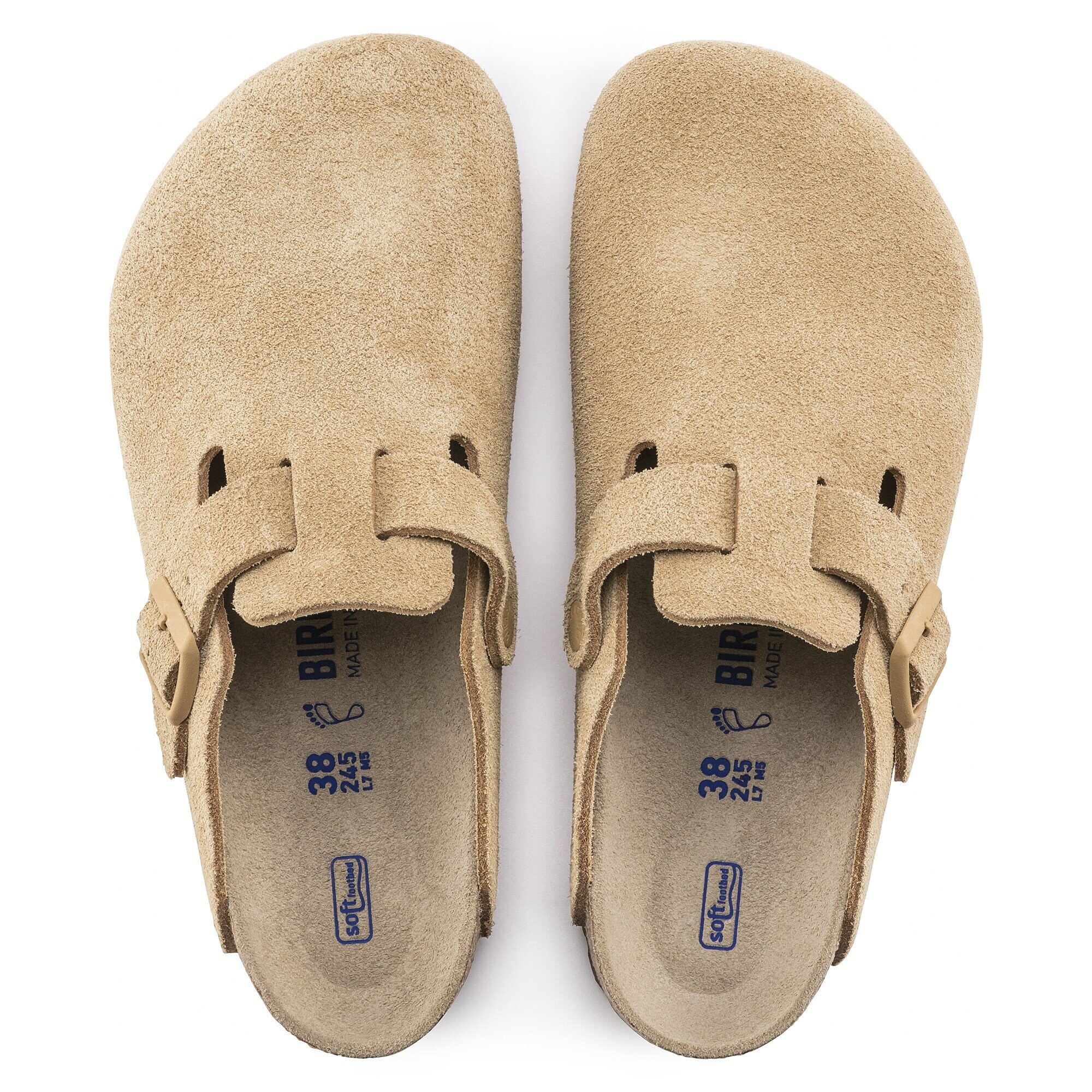 gezantschap palm in tegenstelling tot Boston Soft Footbed Suede Leather Latte Cream | BIRKENSTOCK