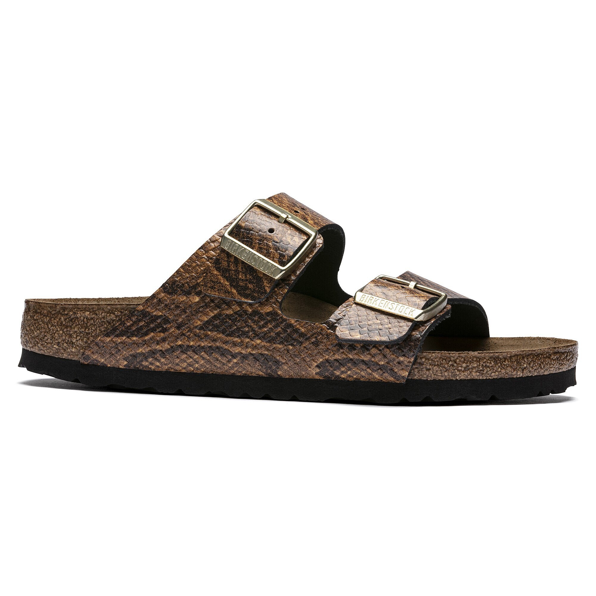 Arizona Embossed Leather Snake Brown | BIRKENSTOCK