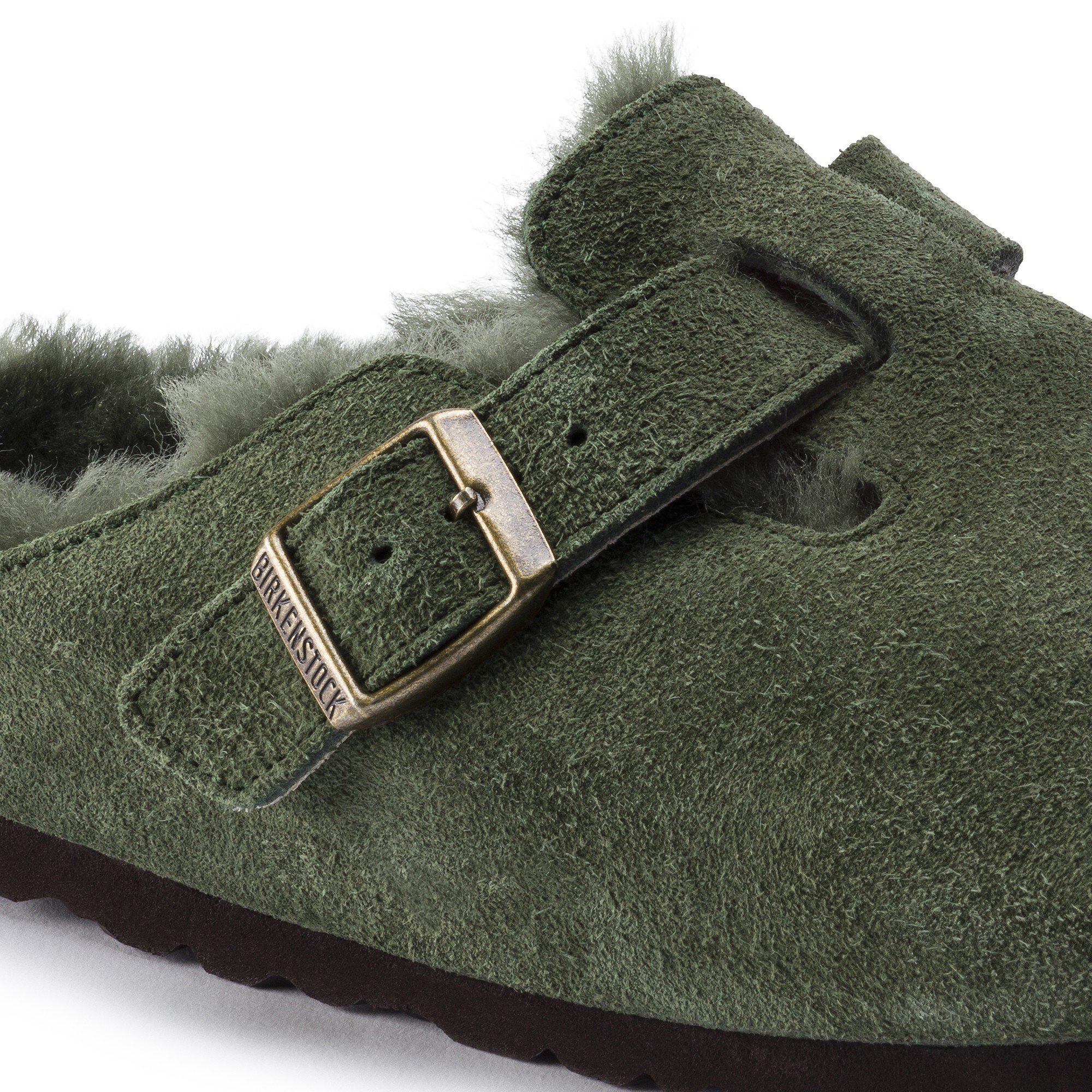 Birkenstock boston shearling green 2025