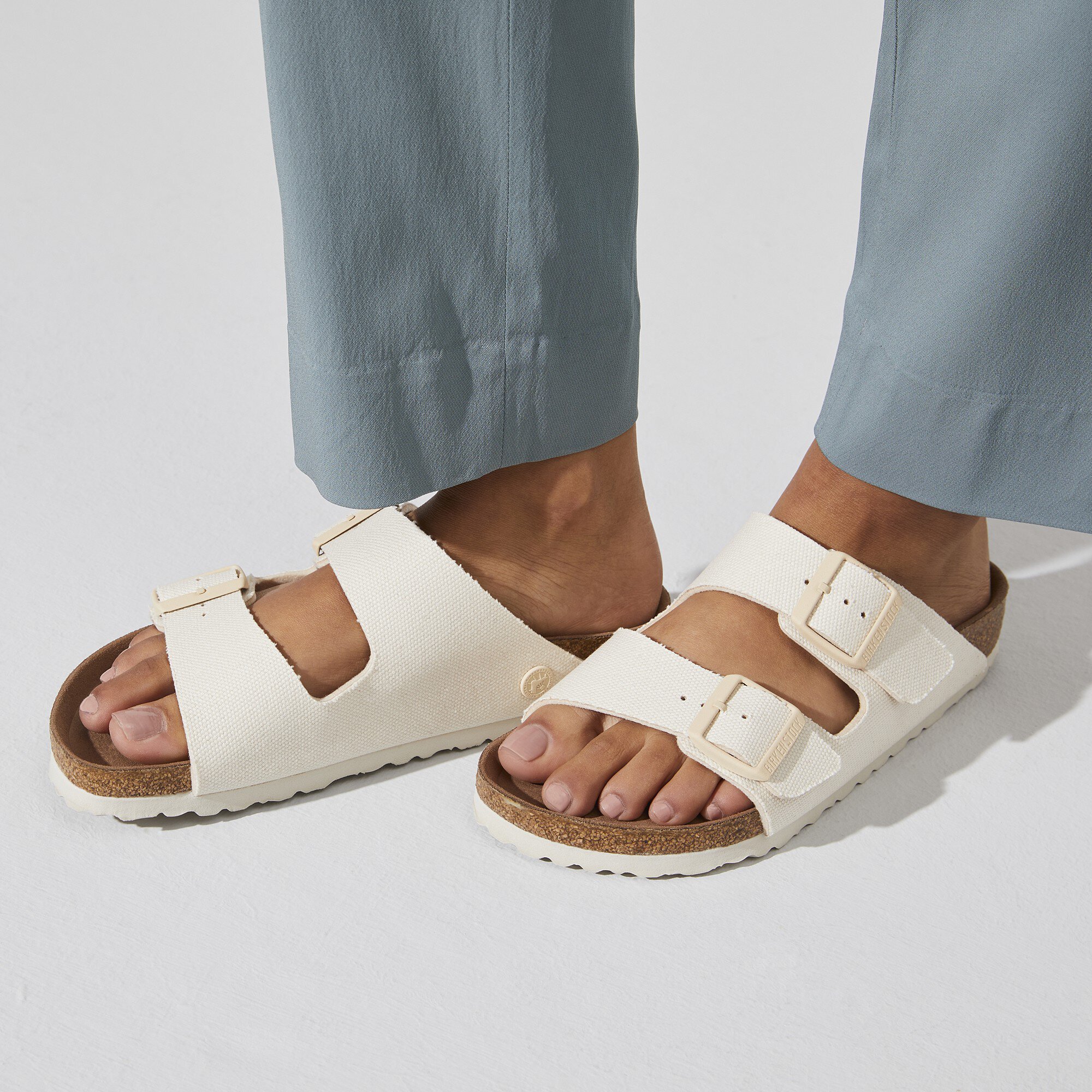 Arizona Vegan Textile Eggshell BIRKENSTOCK