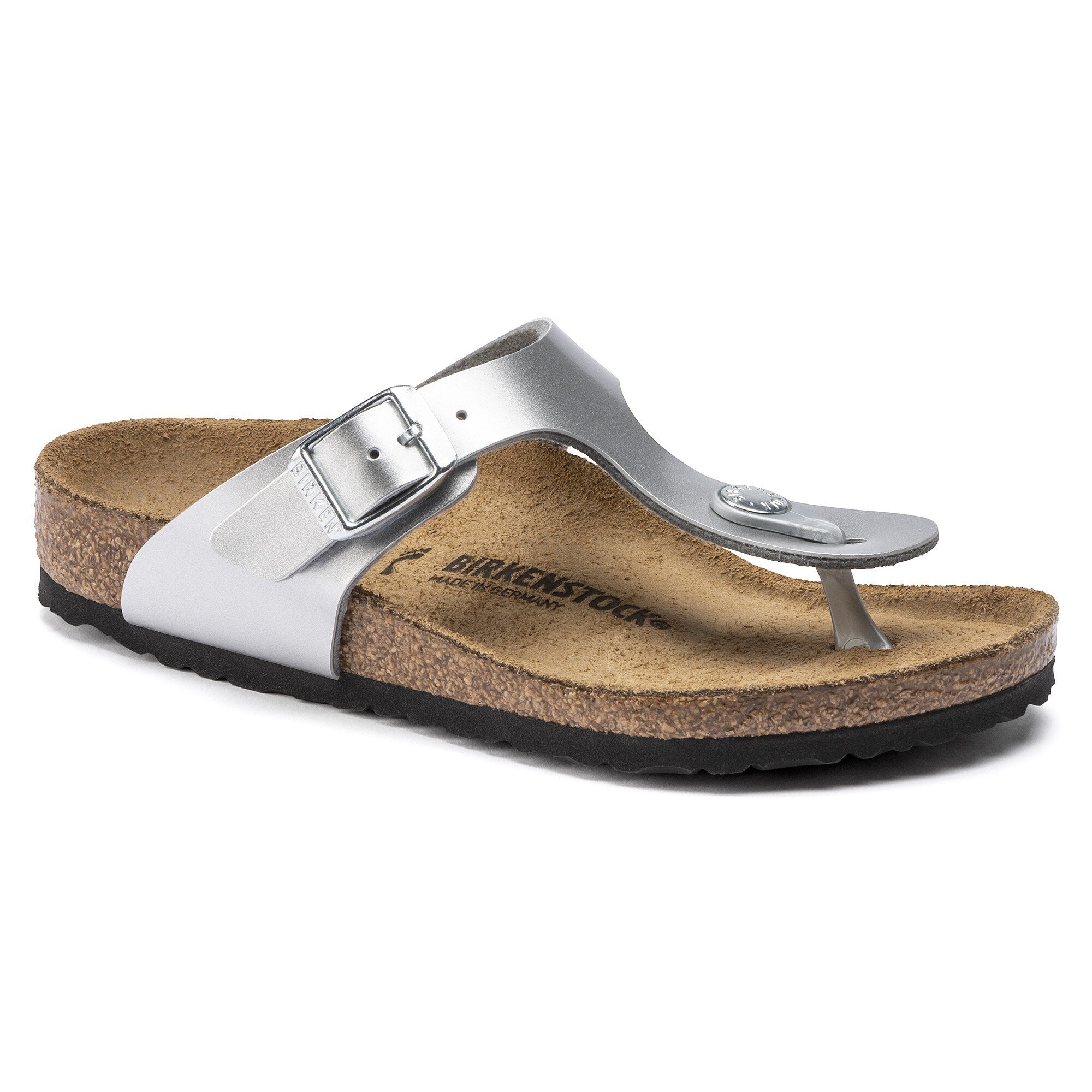 Gizeh Kids Birko-Flor Electric Metallic Silver BIRKENSTOCK