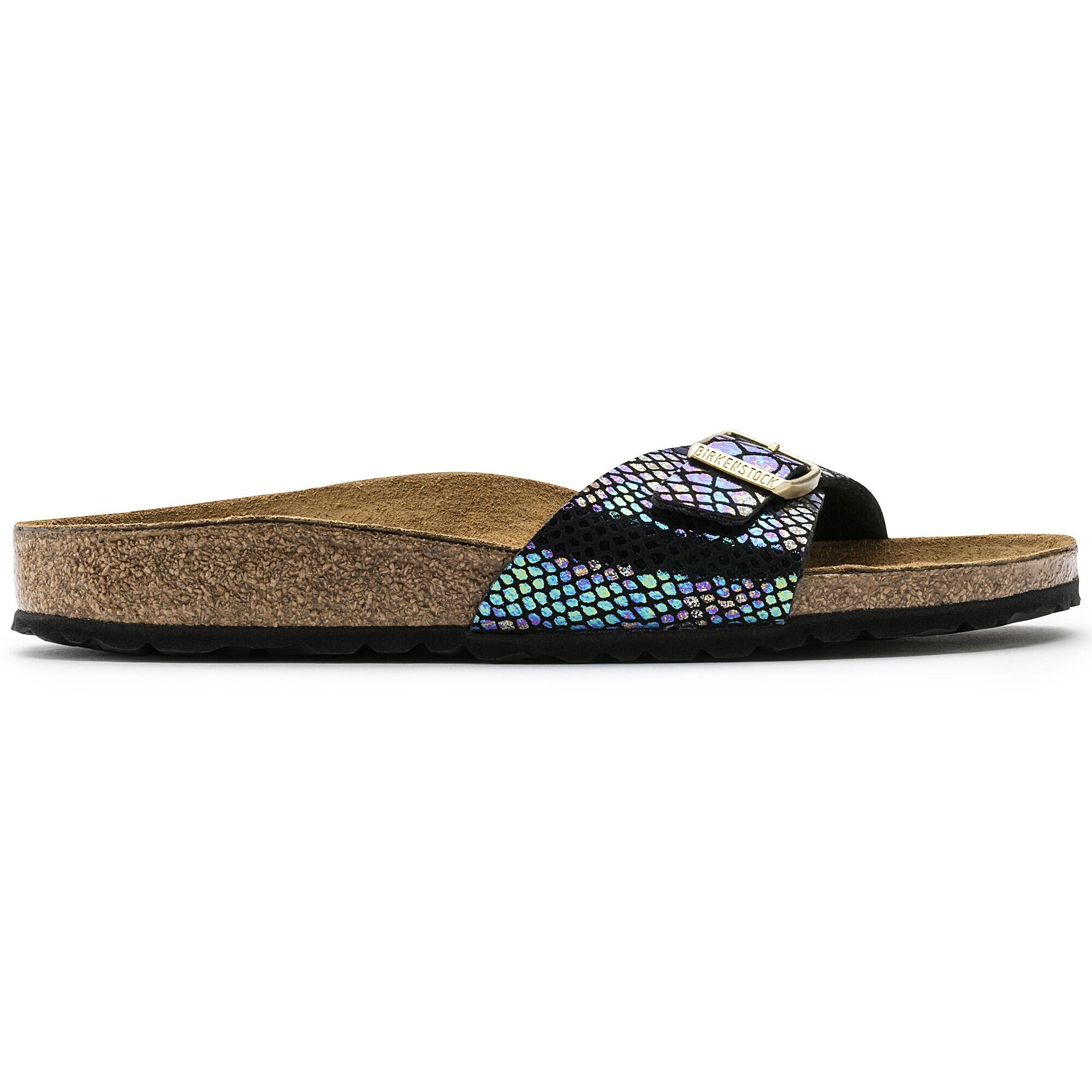 Birkenstock shop snakeskin black