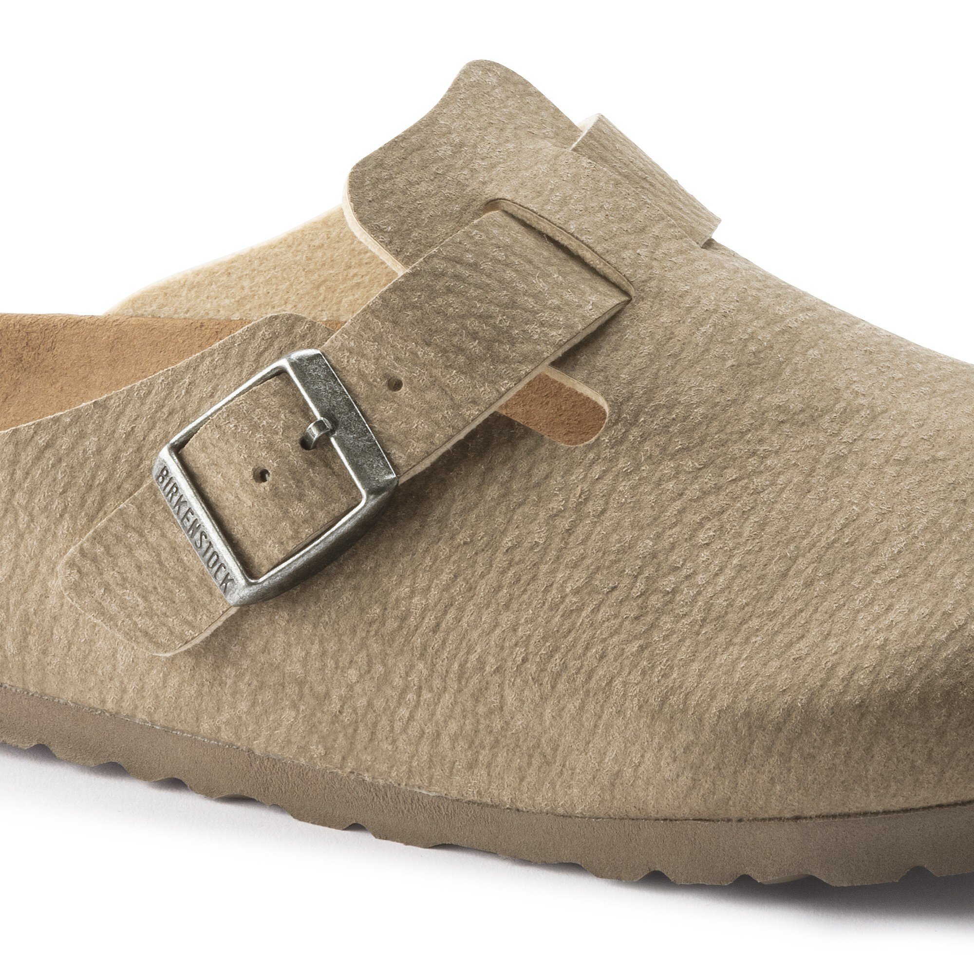 【新品正規品】 BIRKENSTOCK BOSTON TAUPE 41 26.5 Birkenstock Boston Taupe Suede LEATHER TAUPE BEIGE Women