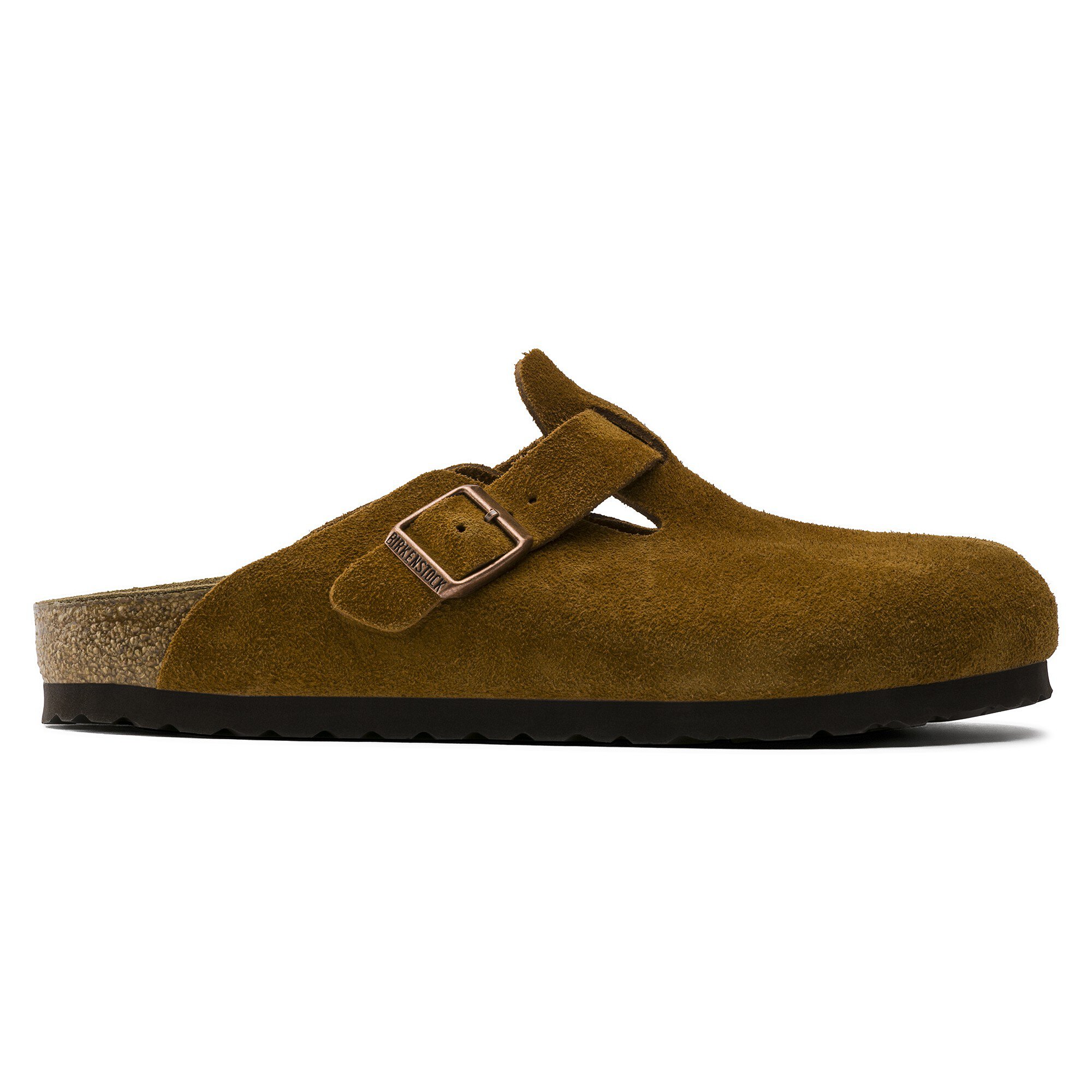 birkenstock boston black suede