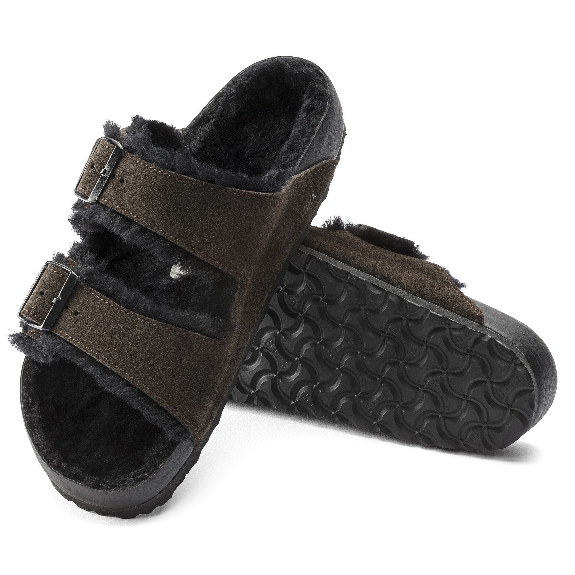 Birkenstock arizona hot sale shearling mocha