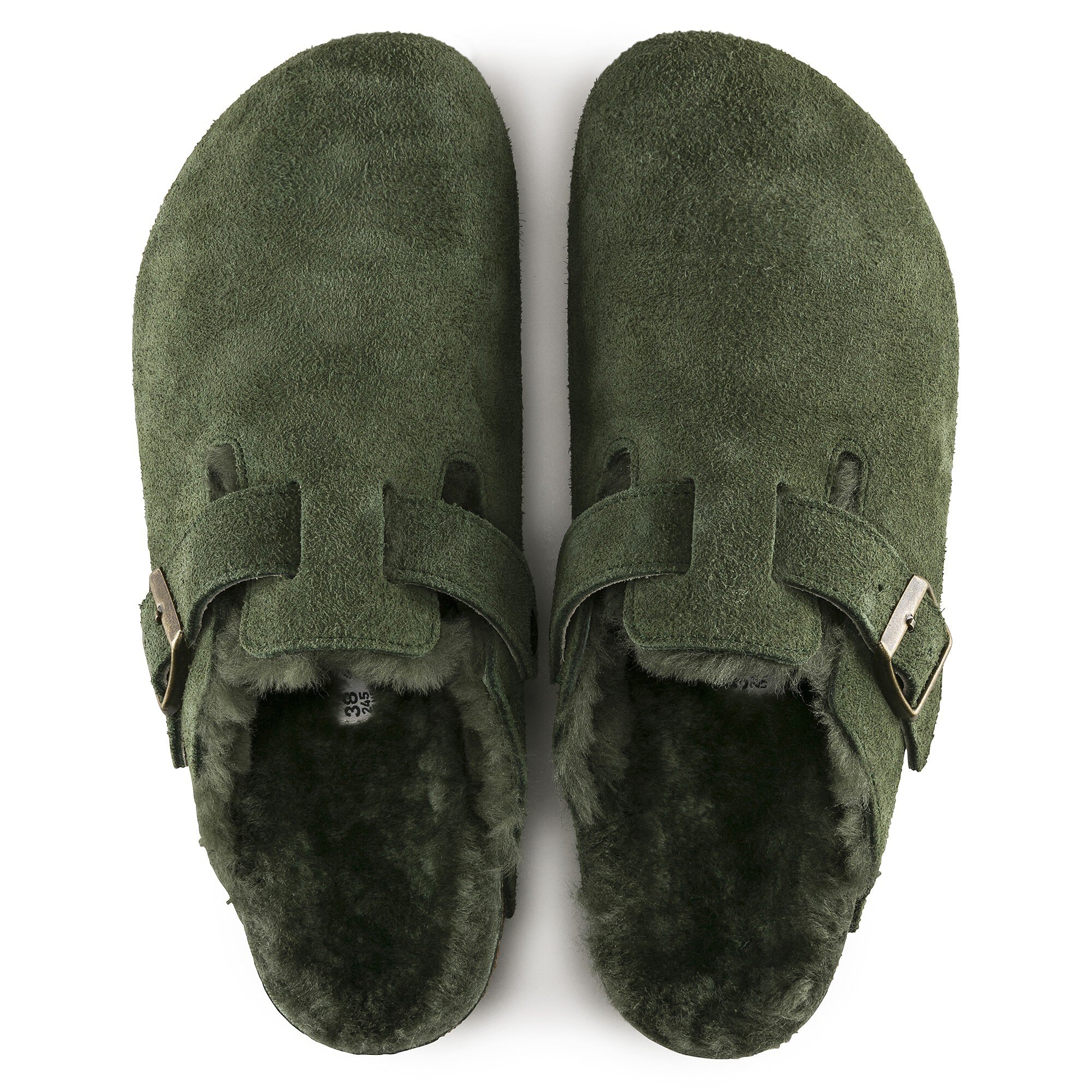 Birkenstock boston shearling green 2025