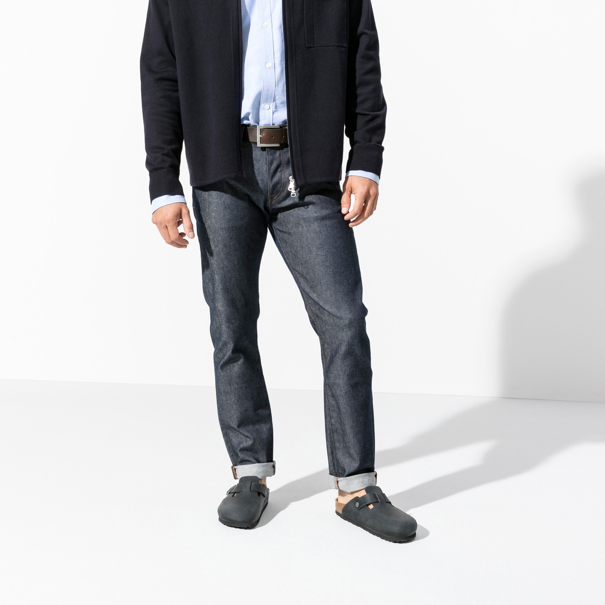 birkenstock boston oiled leather black