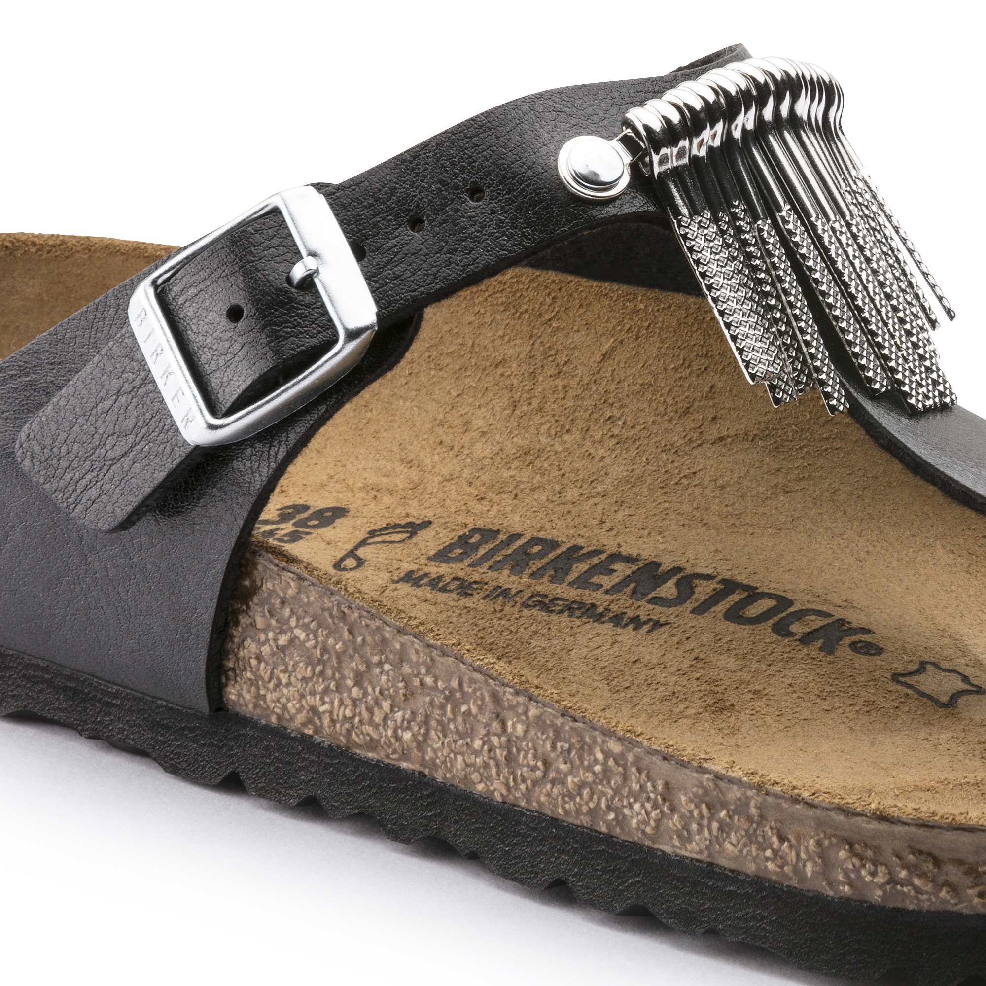 birkenstock fringe sandal