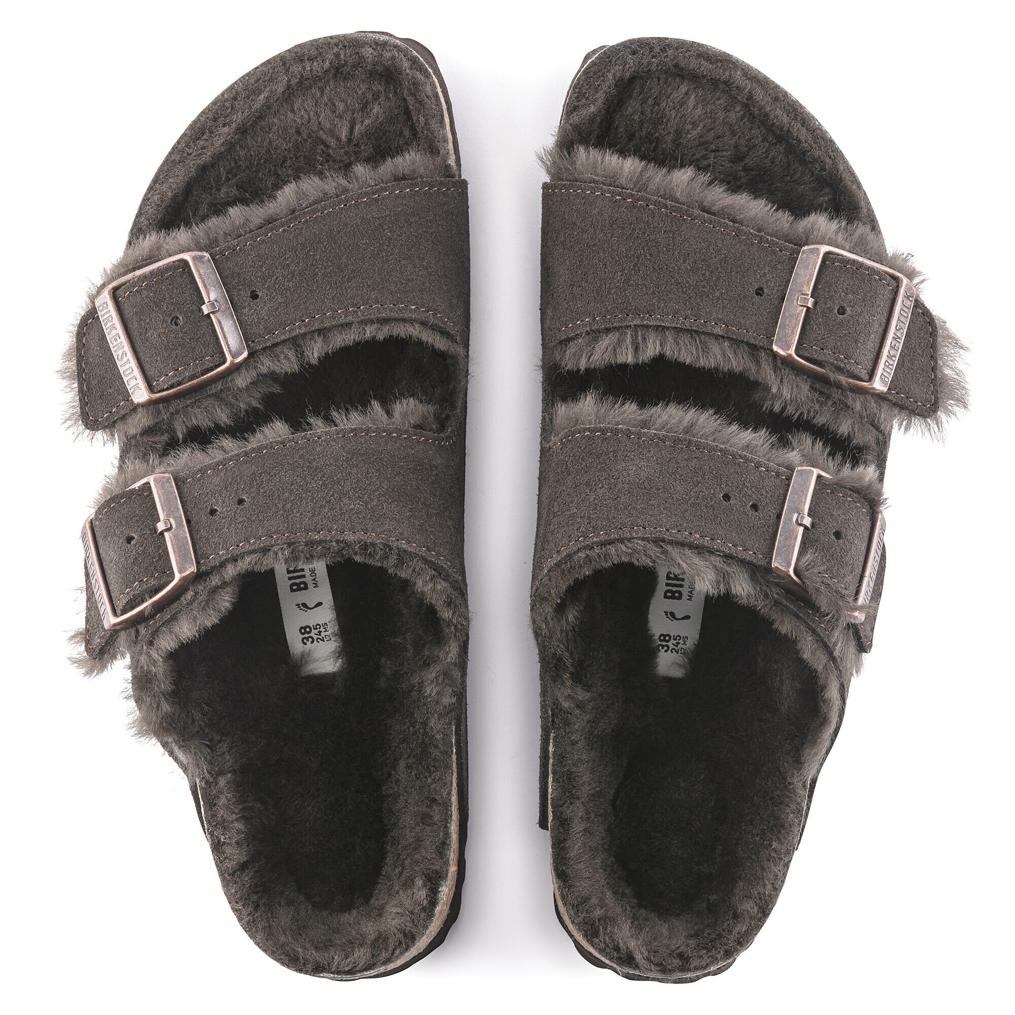 Birkenstock Women's Arizona Shearling Sandals - Mocha