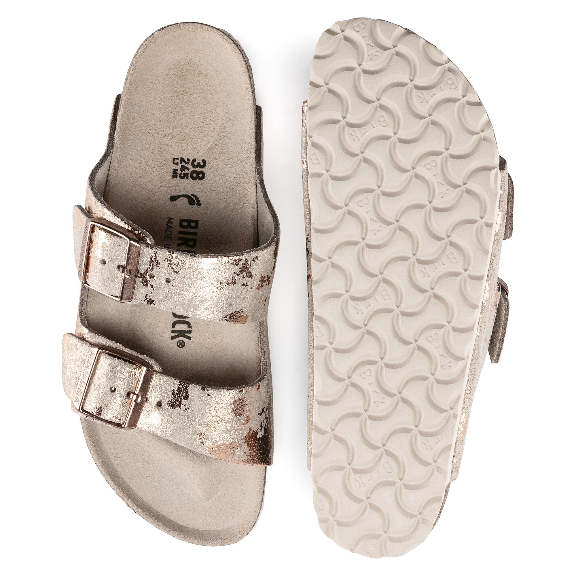 Birkenstock arizona vintage 2025 metallic
