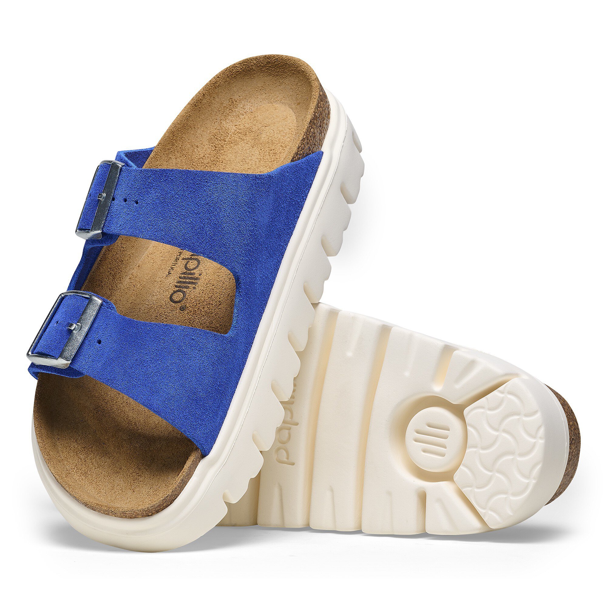 Birkenstock アリゾナ pop chunkyサンダル blue Arizona Chunky Suede Leather Ultra Blue | BIRKENSTOCK