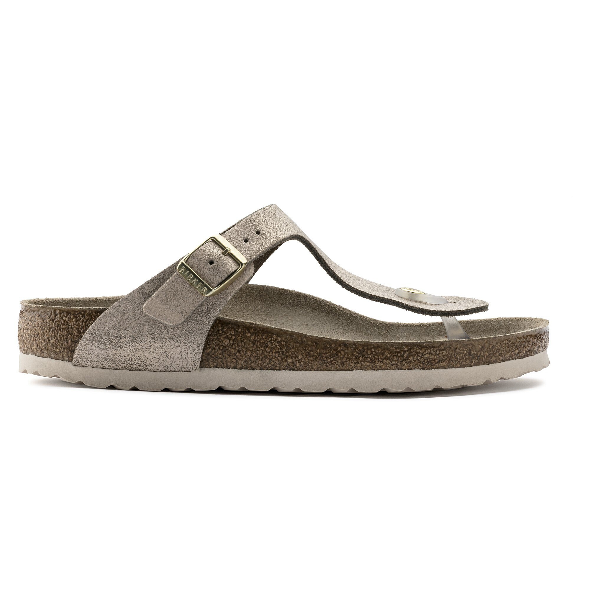 birkenstock gizeh washed metallic rose gold
