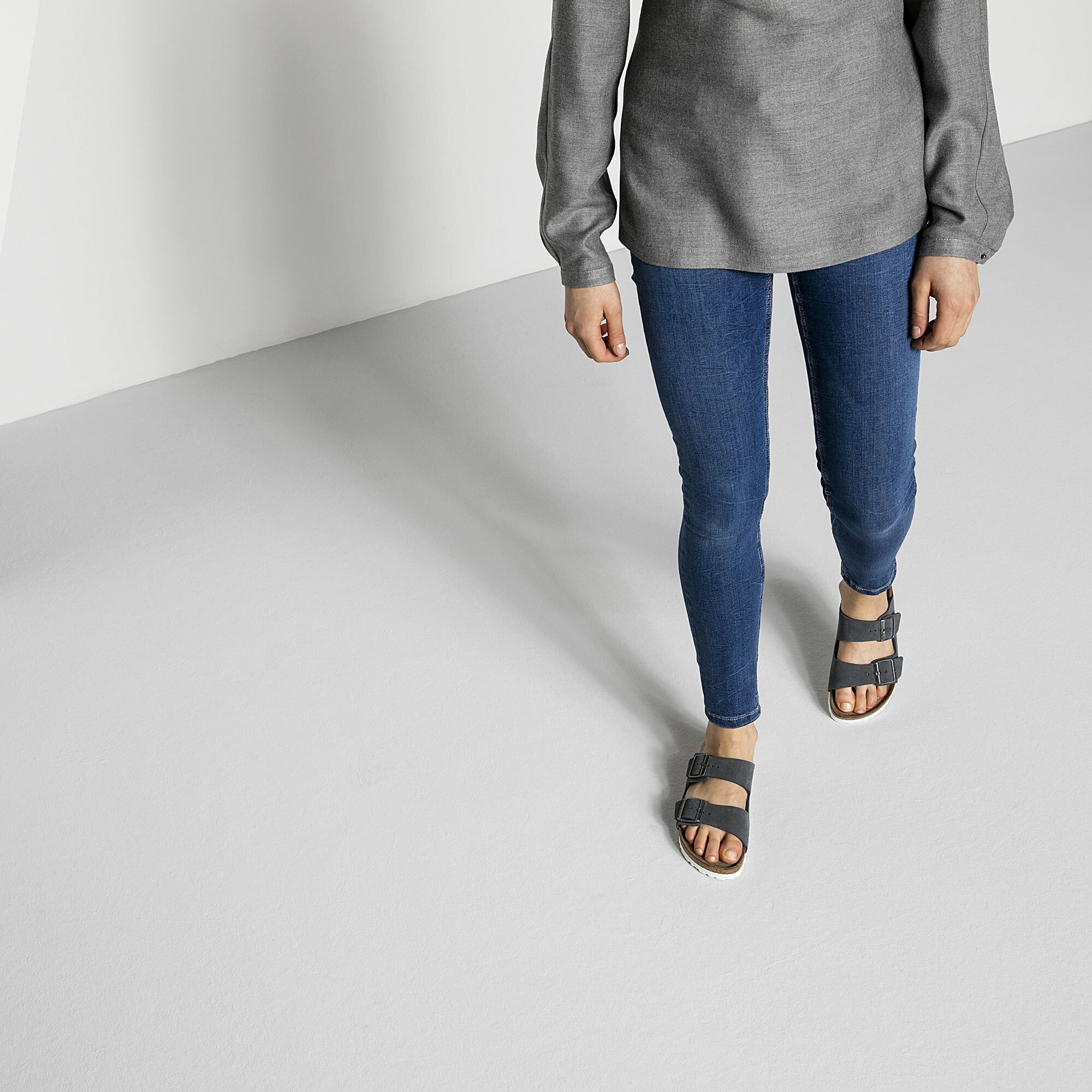 stone grey birkenstocks