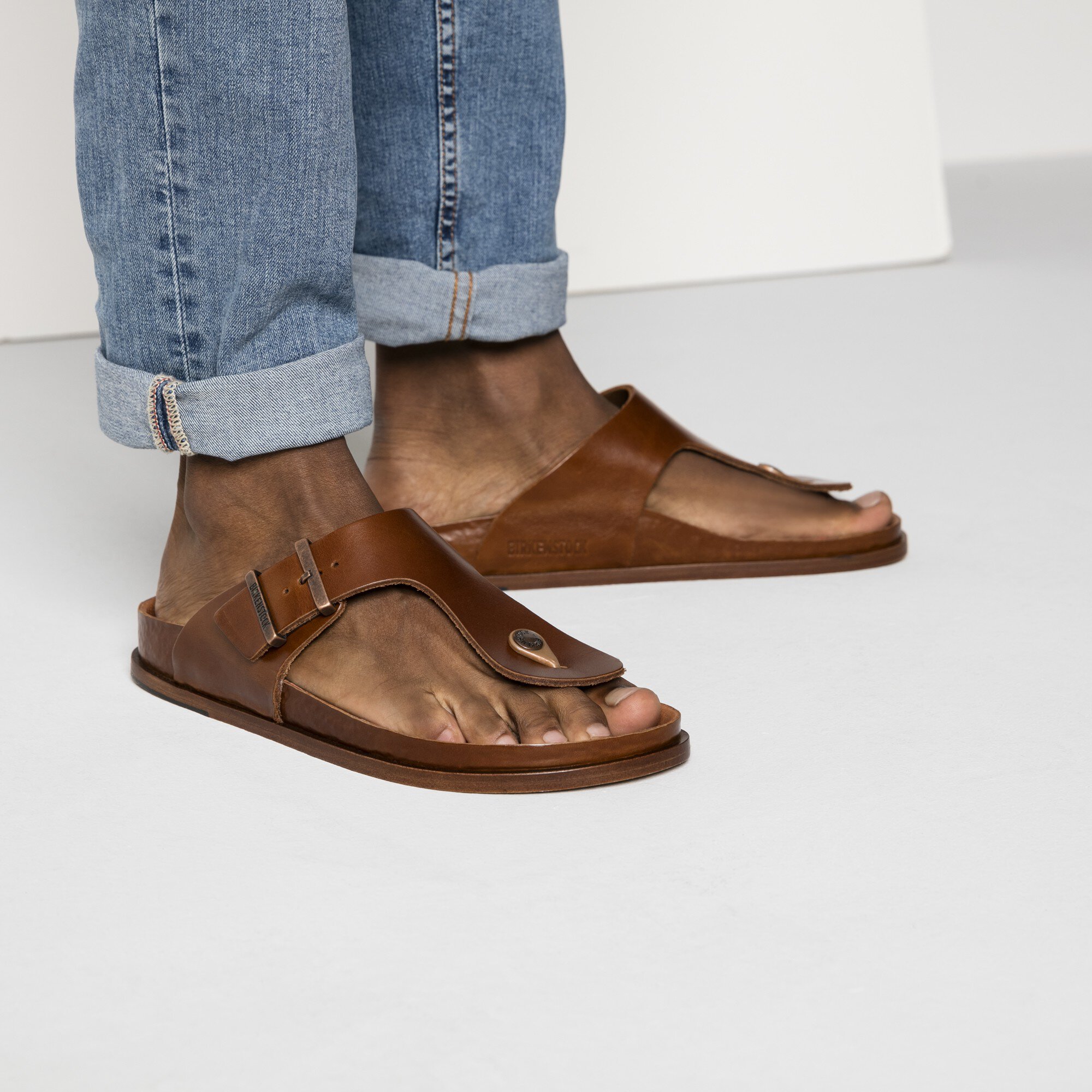 paraply spids Afsky Birkenstock Edition Ramses Leather Premium Cognac | BIRKENSTOCK