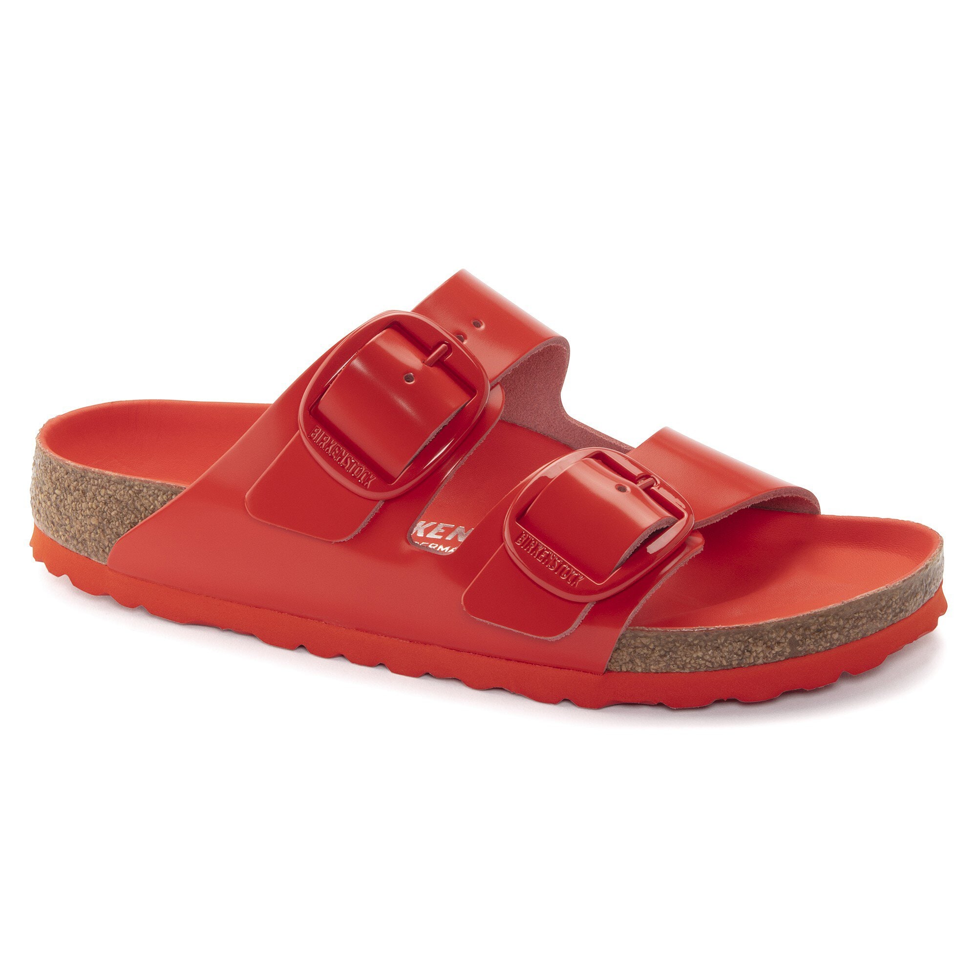 Pigment Retningslinier ekskrementer Arizona Big Buckle Naturlæder Patent High Shine Tomato | BIRKENSTOCK