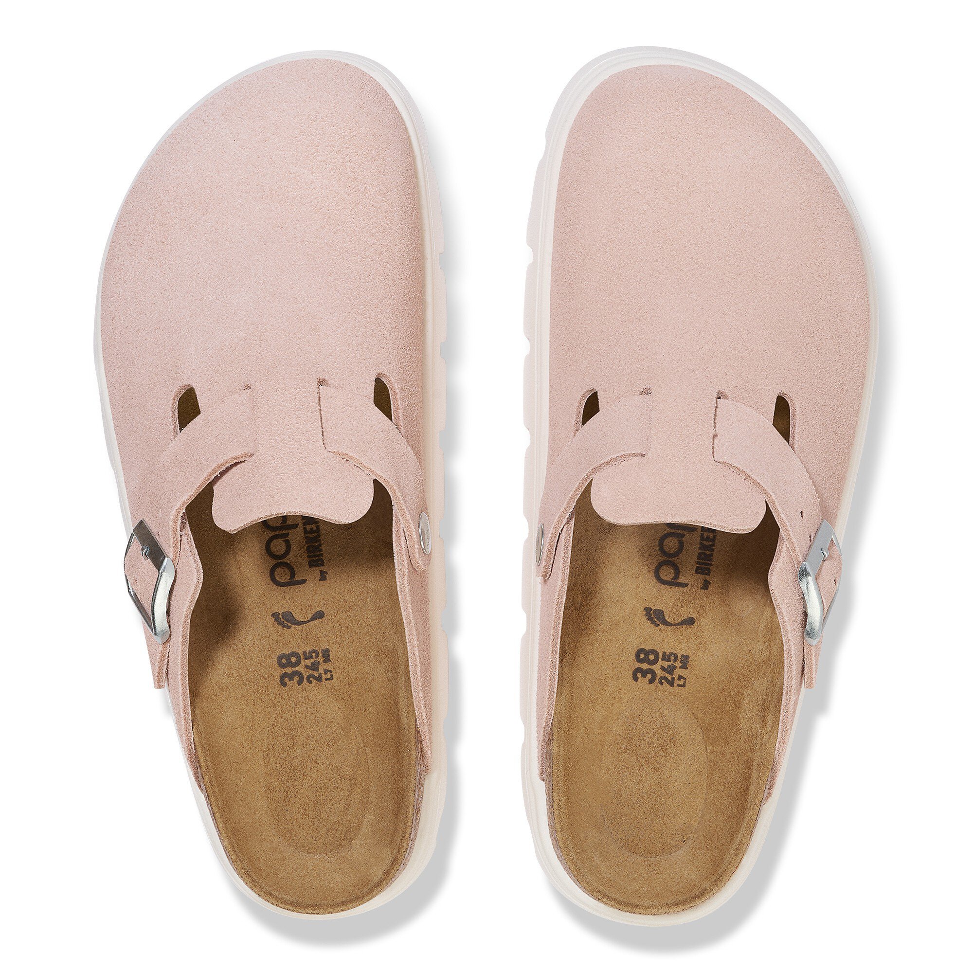 Boston Chunky Suede Leather Light Rose | BIRKENSTOCK