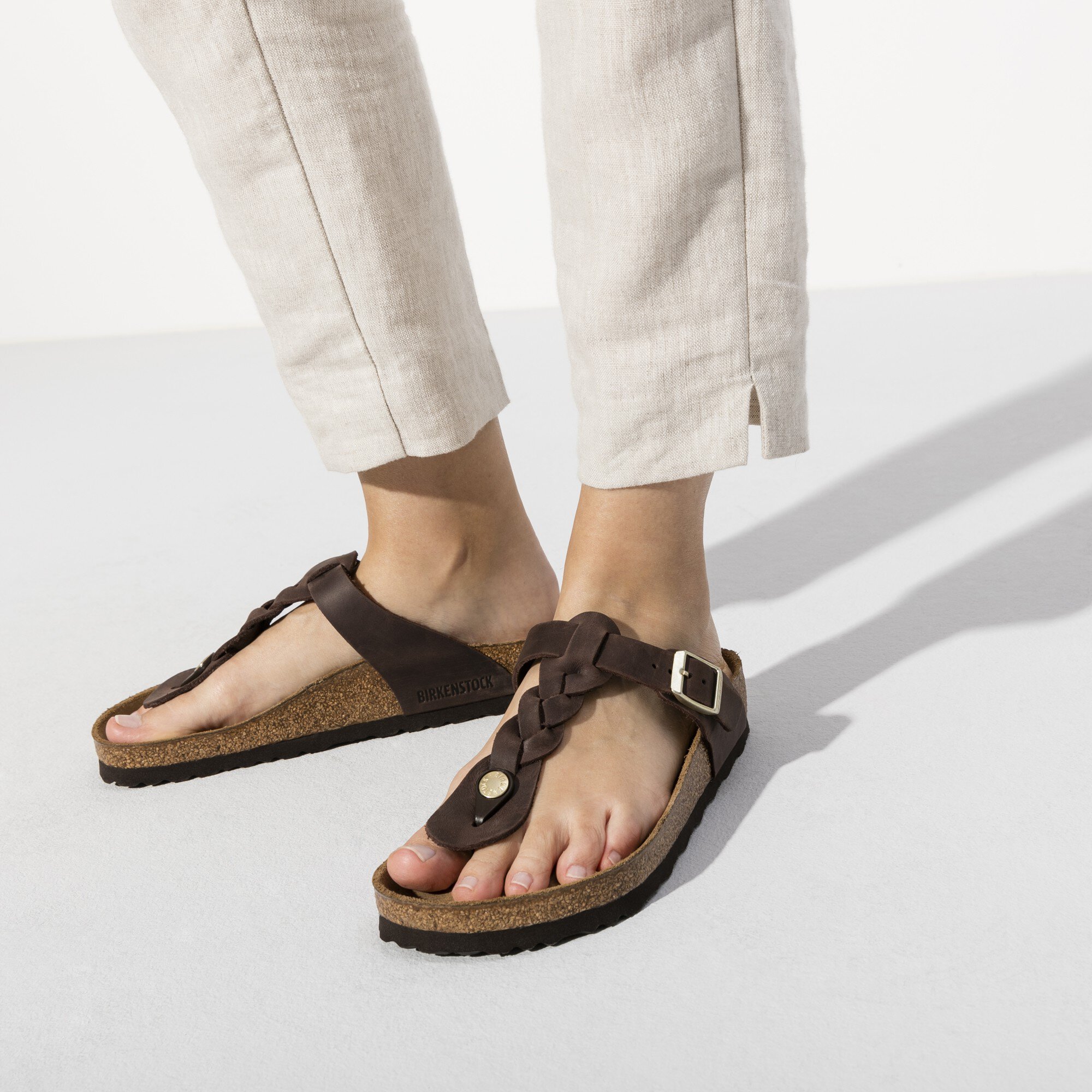 Gizeh Oiled Leather Habana BIRKENSTOCK