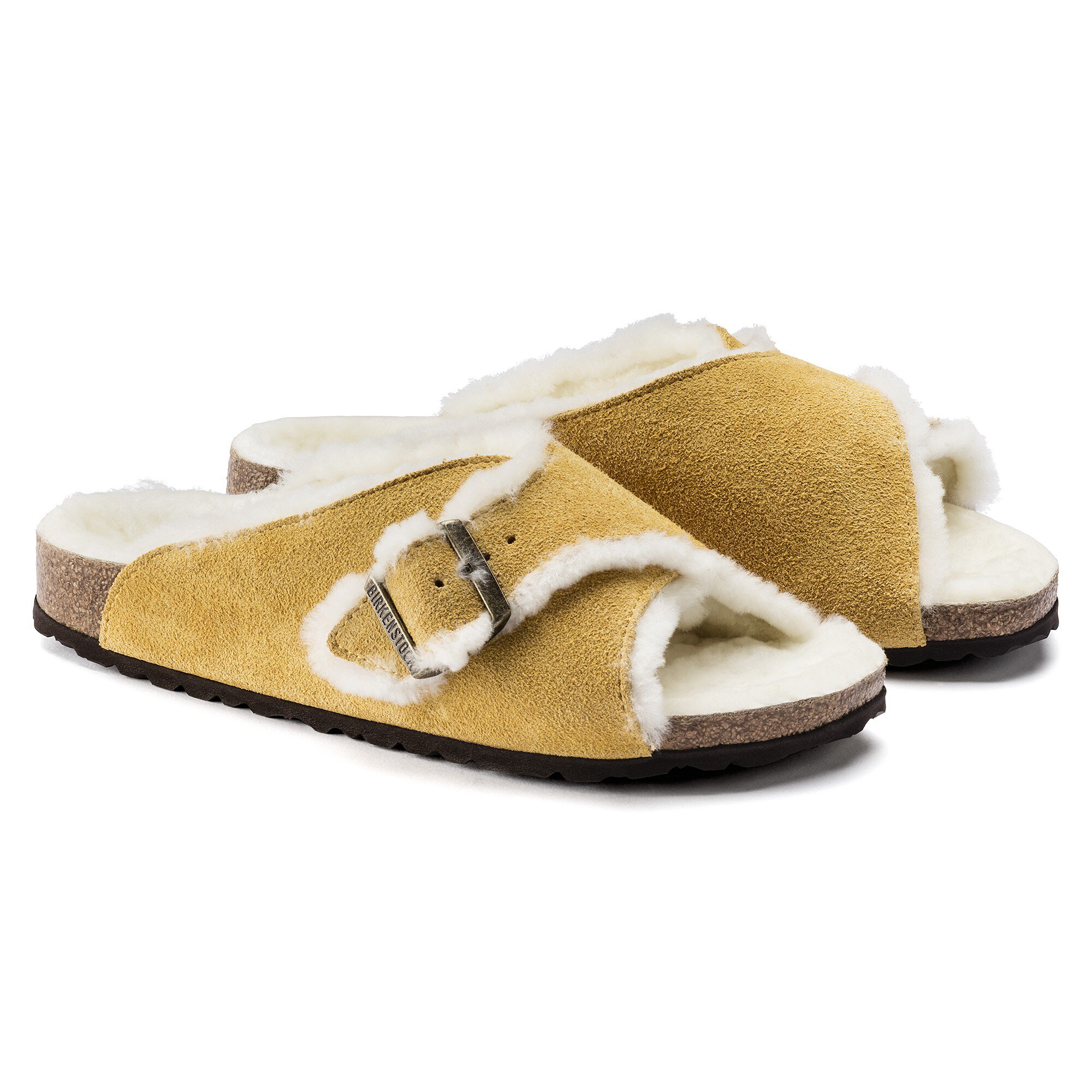 arosa shearling suede leather