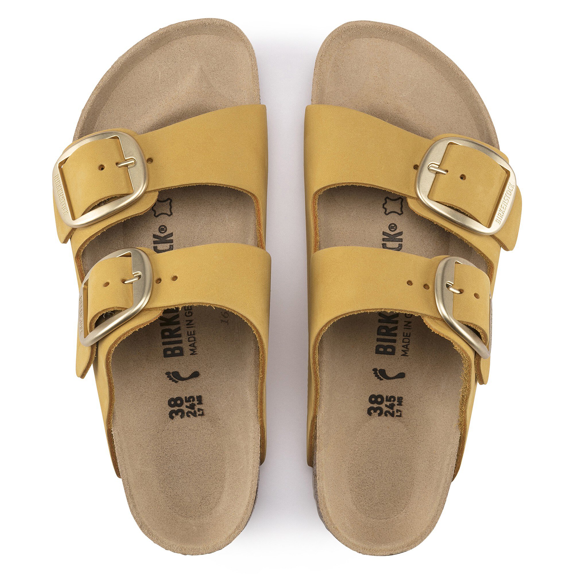 Arizona Big Buckle Nubuck Leather Ochre | BIRKENSTOCK