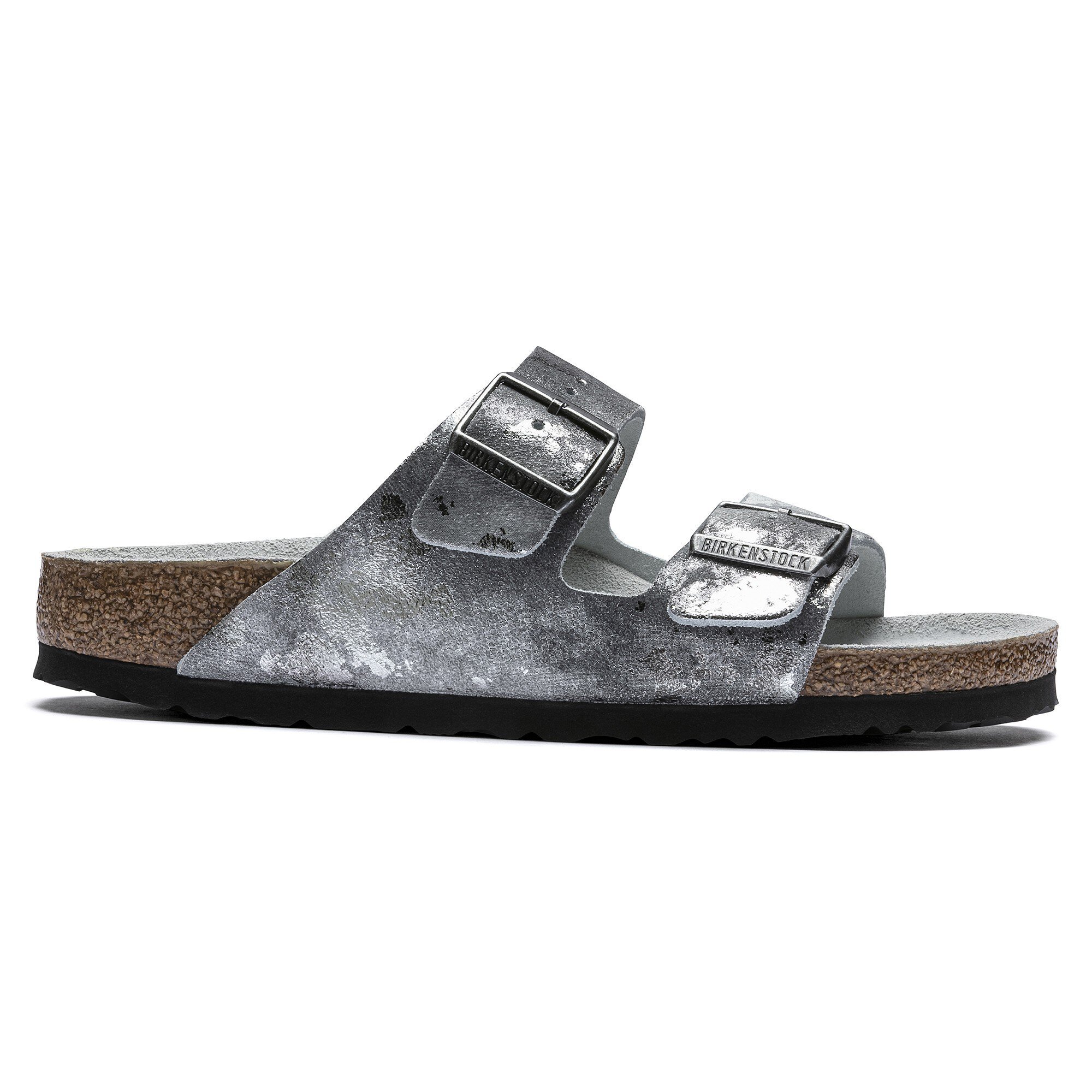 Birkenstock vintage metallic top gray silver