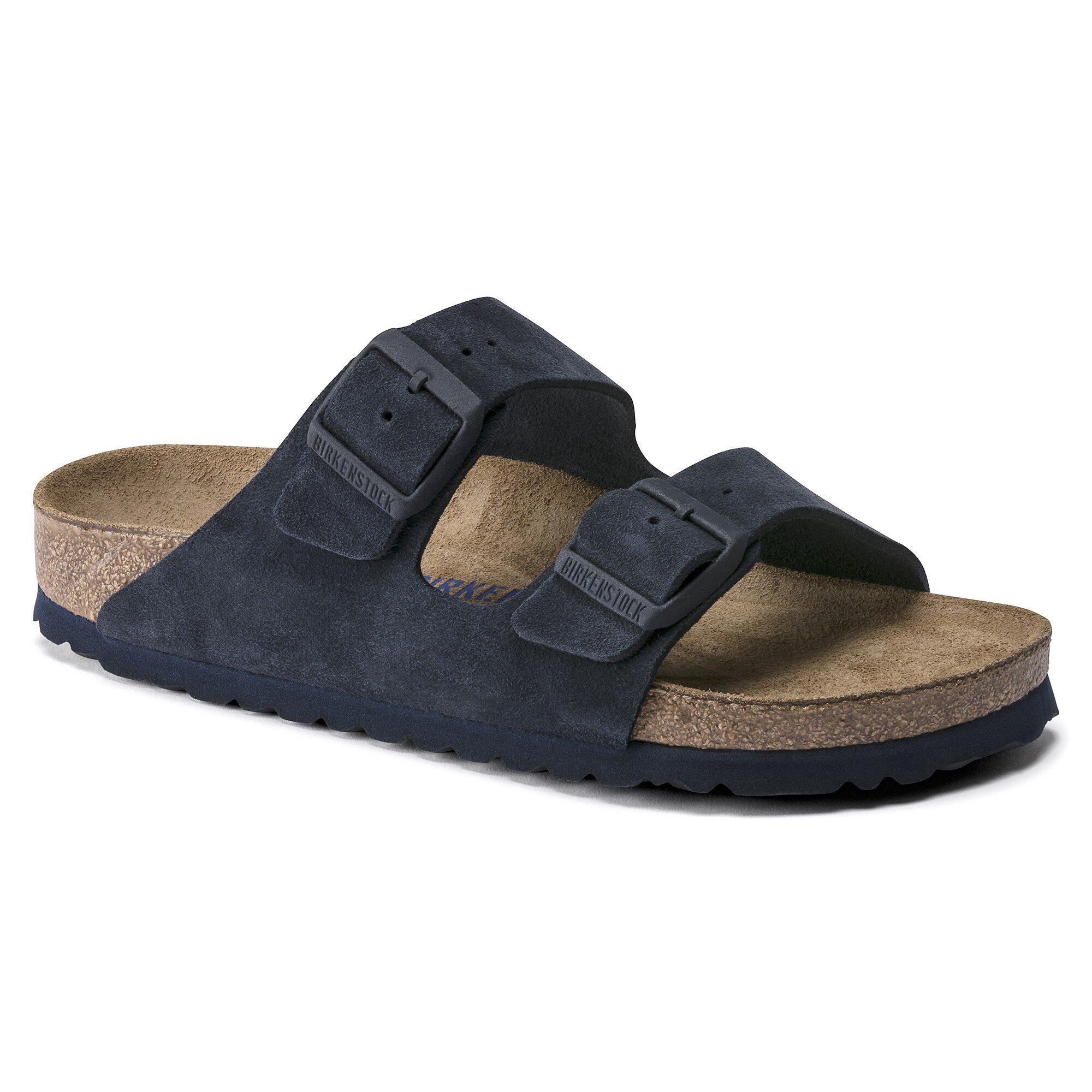 Birkenstock Arizona Soft Footbed Midnight Suede Sandals (Regular) -  Birkenstock Beach