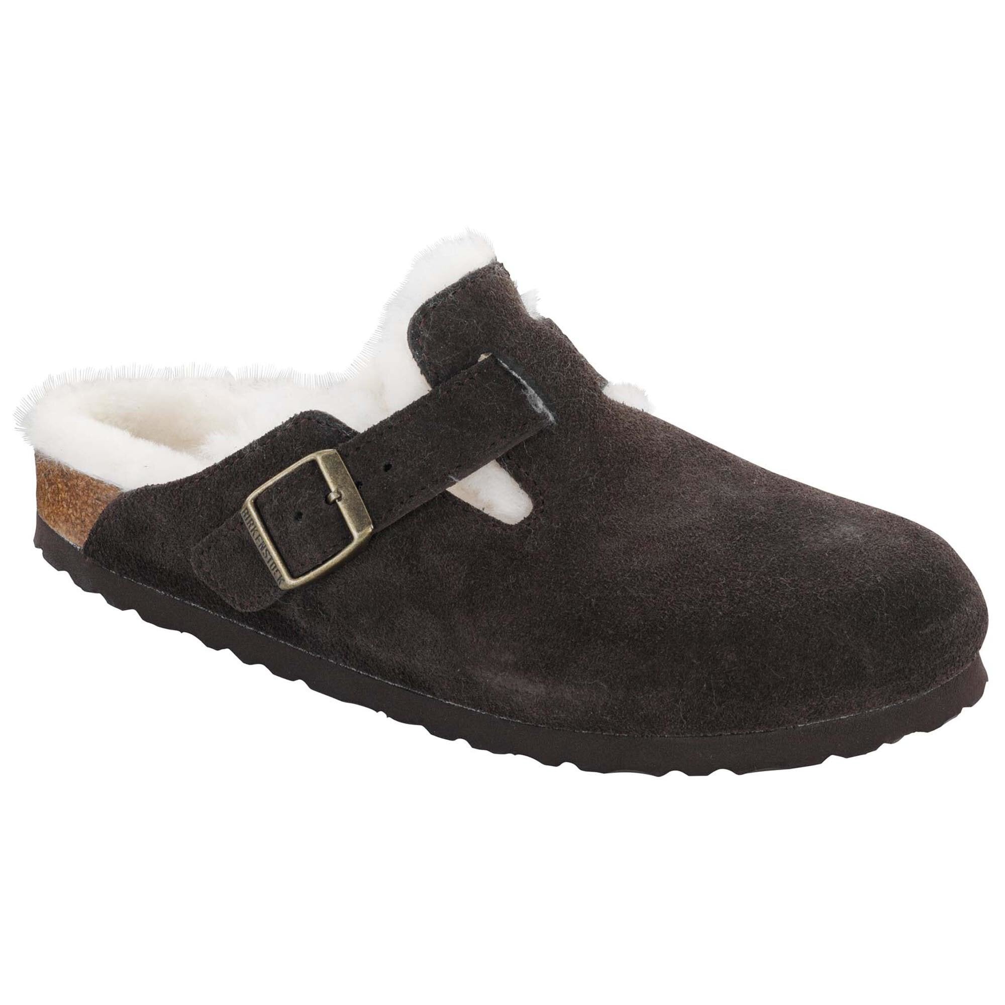 birkenstock boston clog shearling