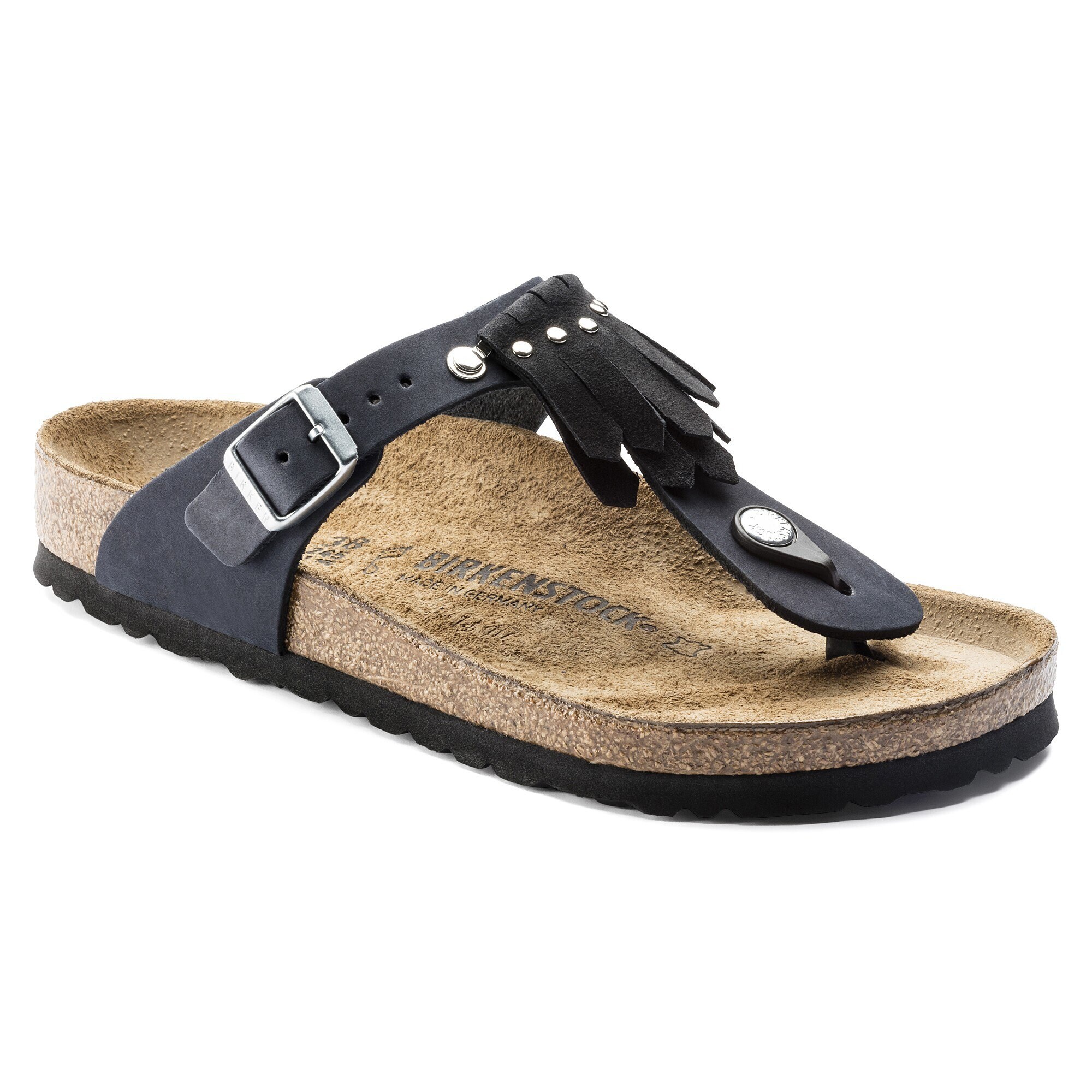 birkenstock gizeh black leather