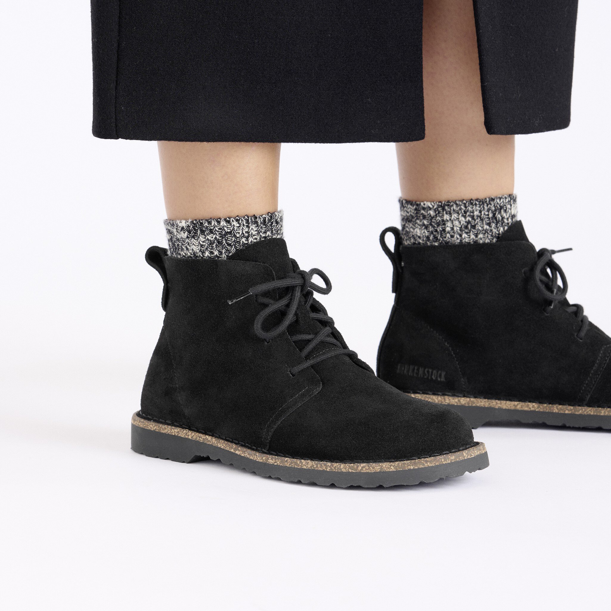 Uppsala Mid Suede Leather Black | BIRKENSTOCK