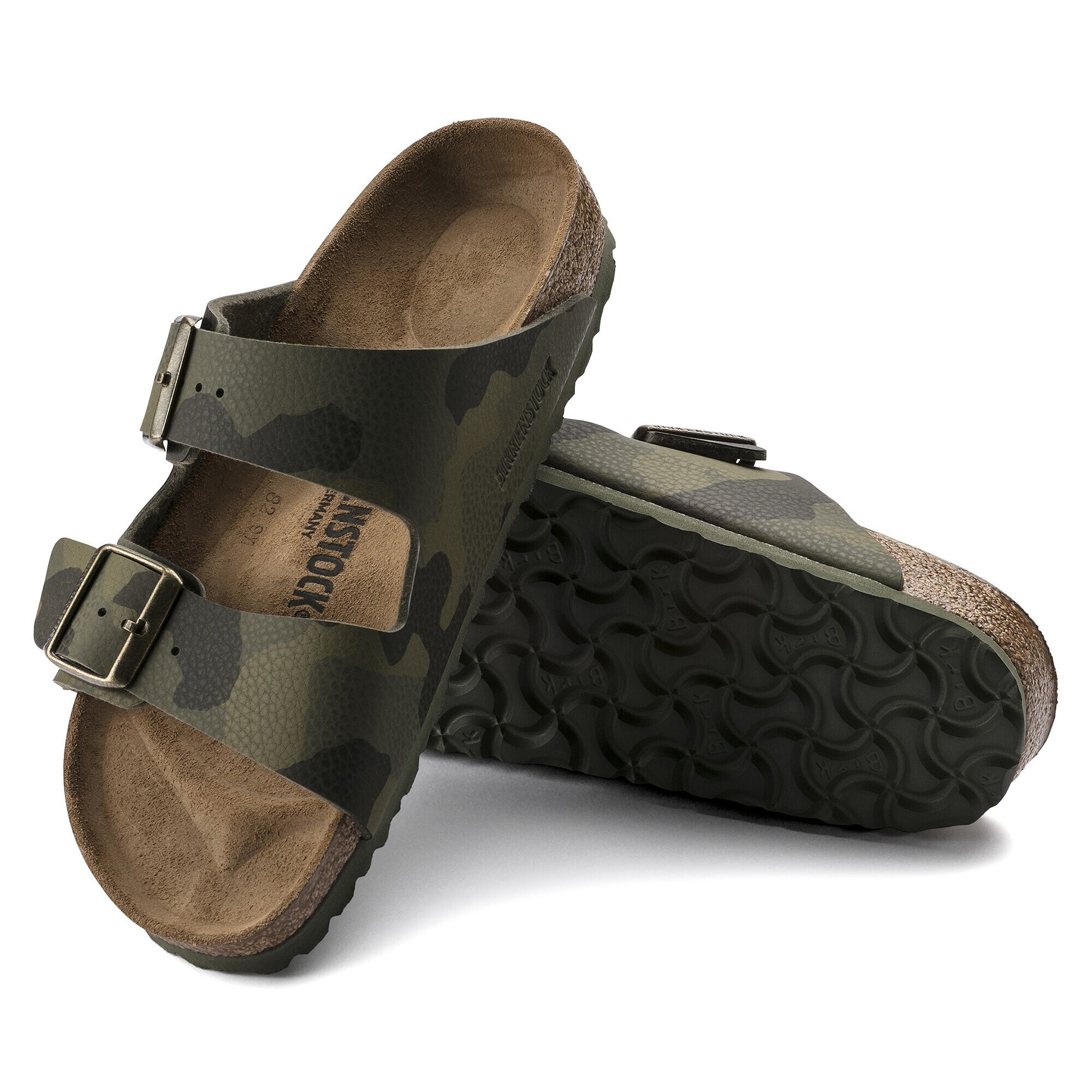 risiko bjerg gør det fladt Arizona Birko-Flor Desert Soil Camouflage Green | BIRKENSTOCK