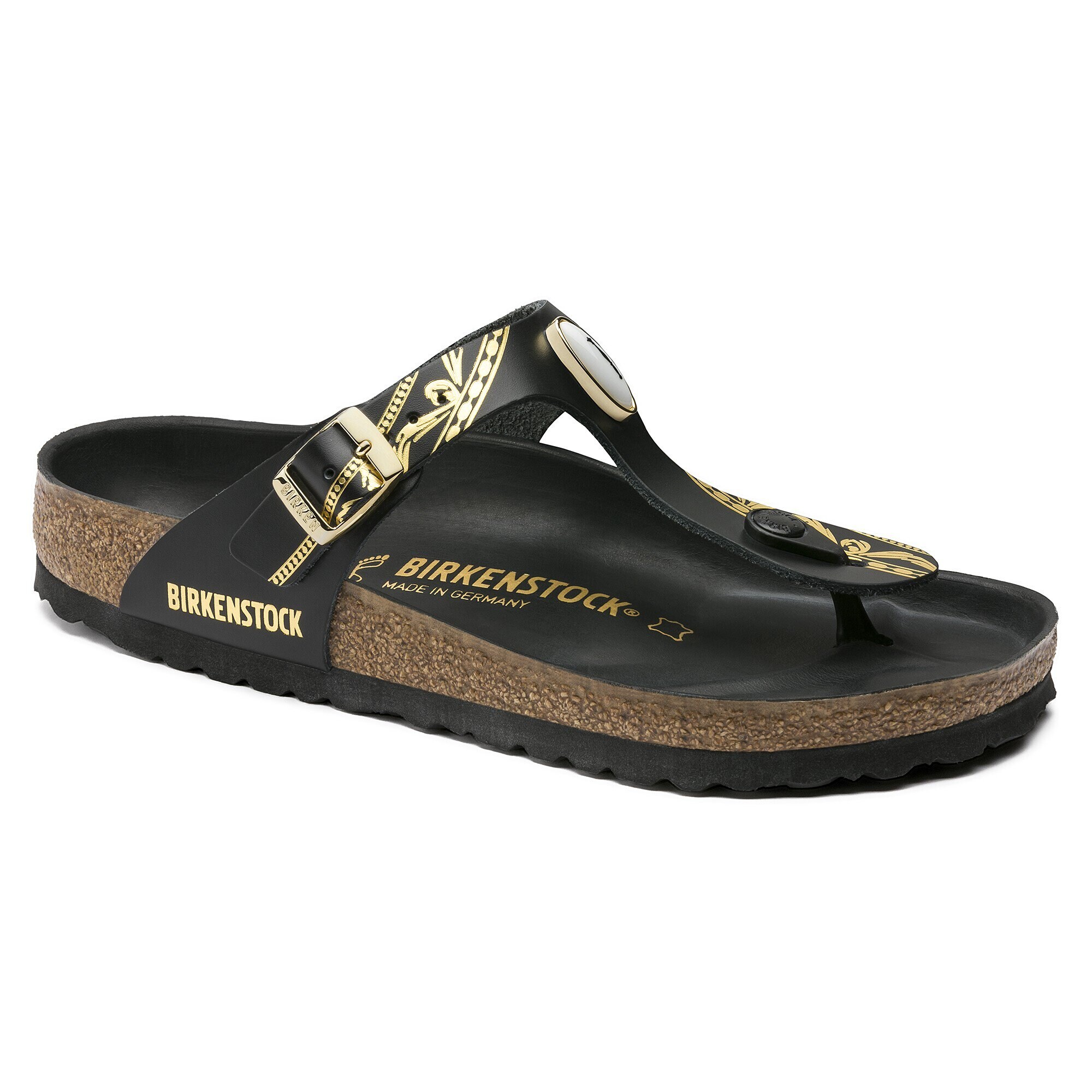 birkenstock gizeh black leather