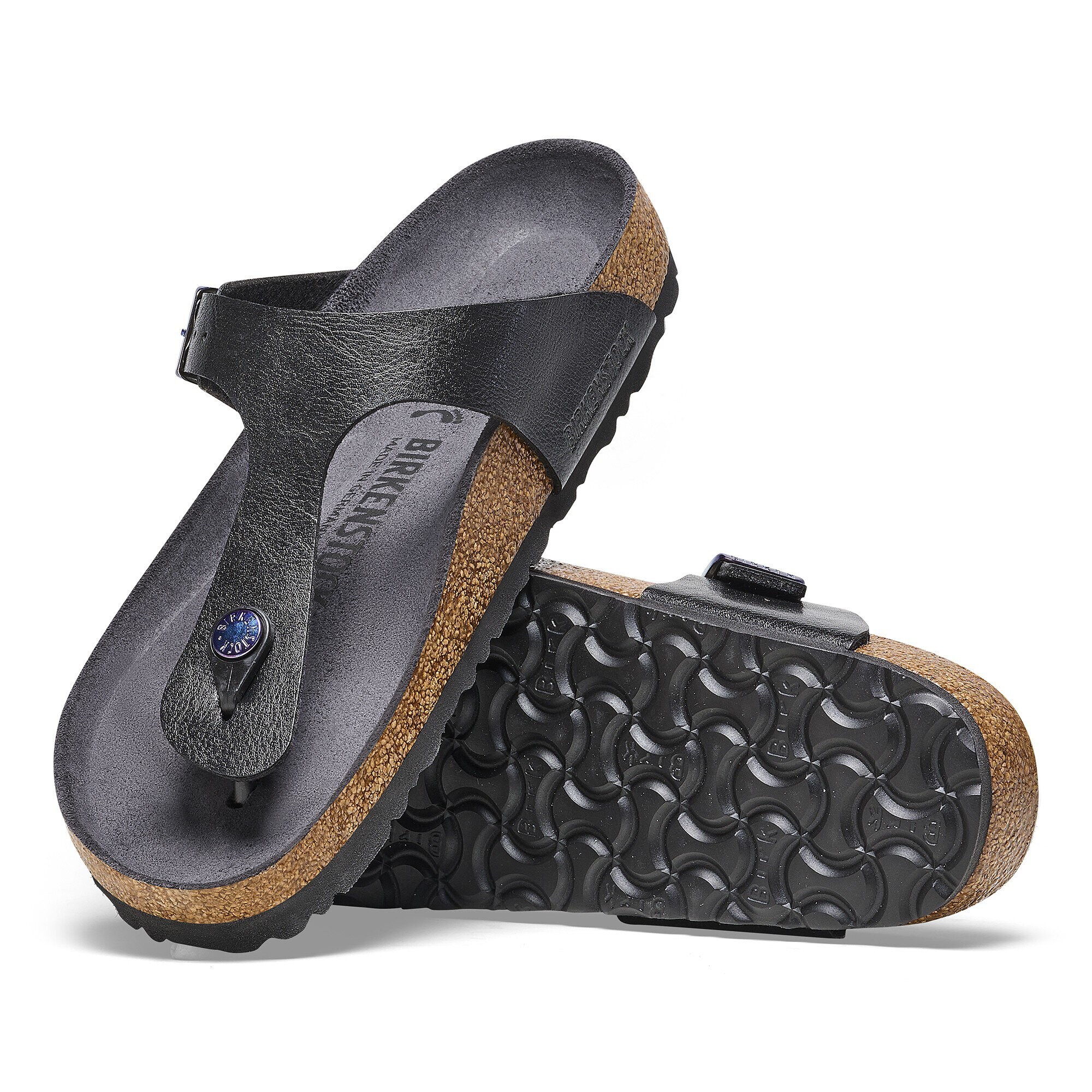 Women's Birkenstock Gizeh Birko-Flor - Licorice